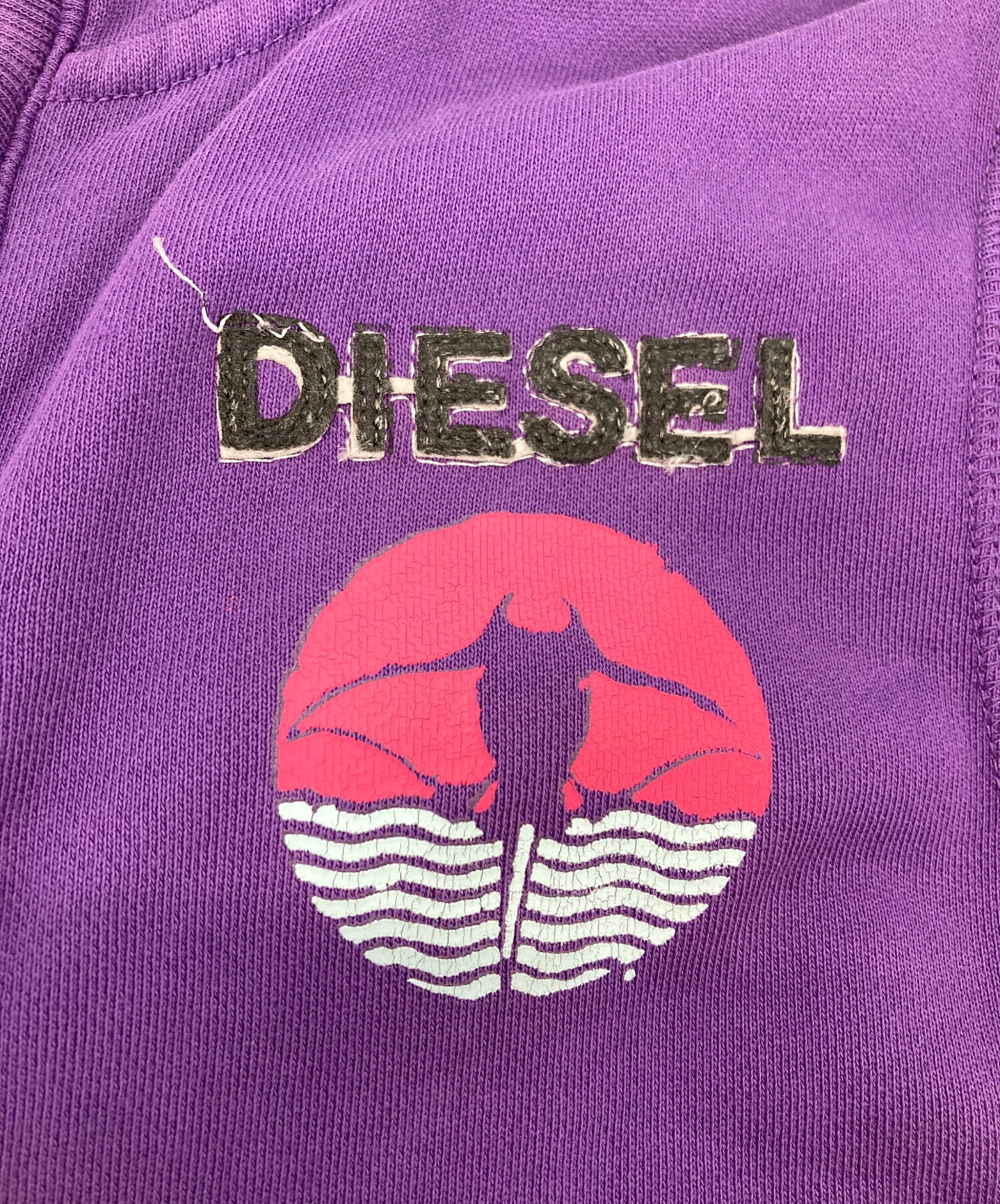 中古・古着通販】DIESEL (ディーゼル) ノースリーブジップパーカー