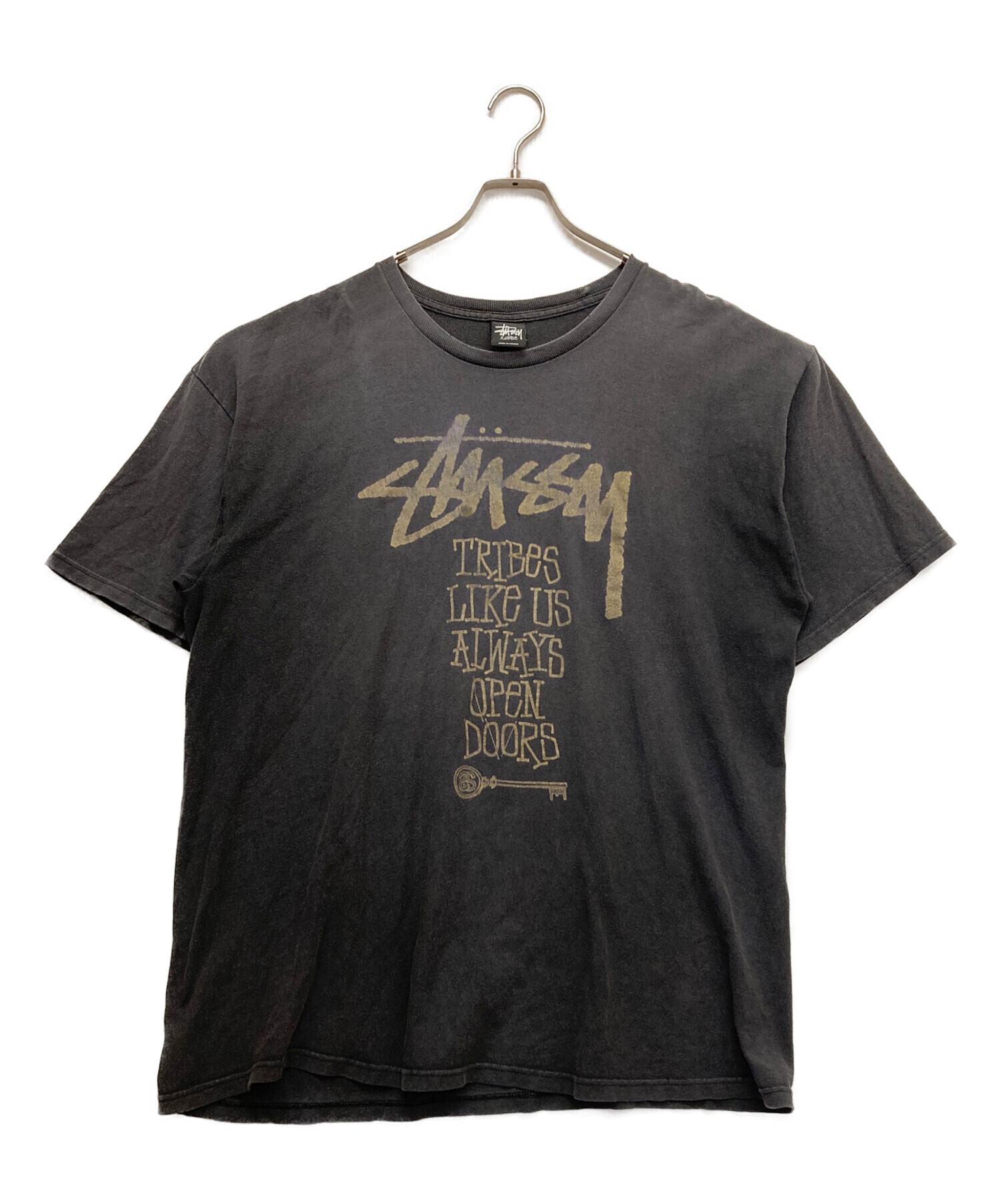 中古・古着通販】stussy (ステューシー) プリントTシャツ グレー