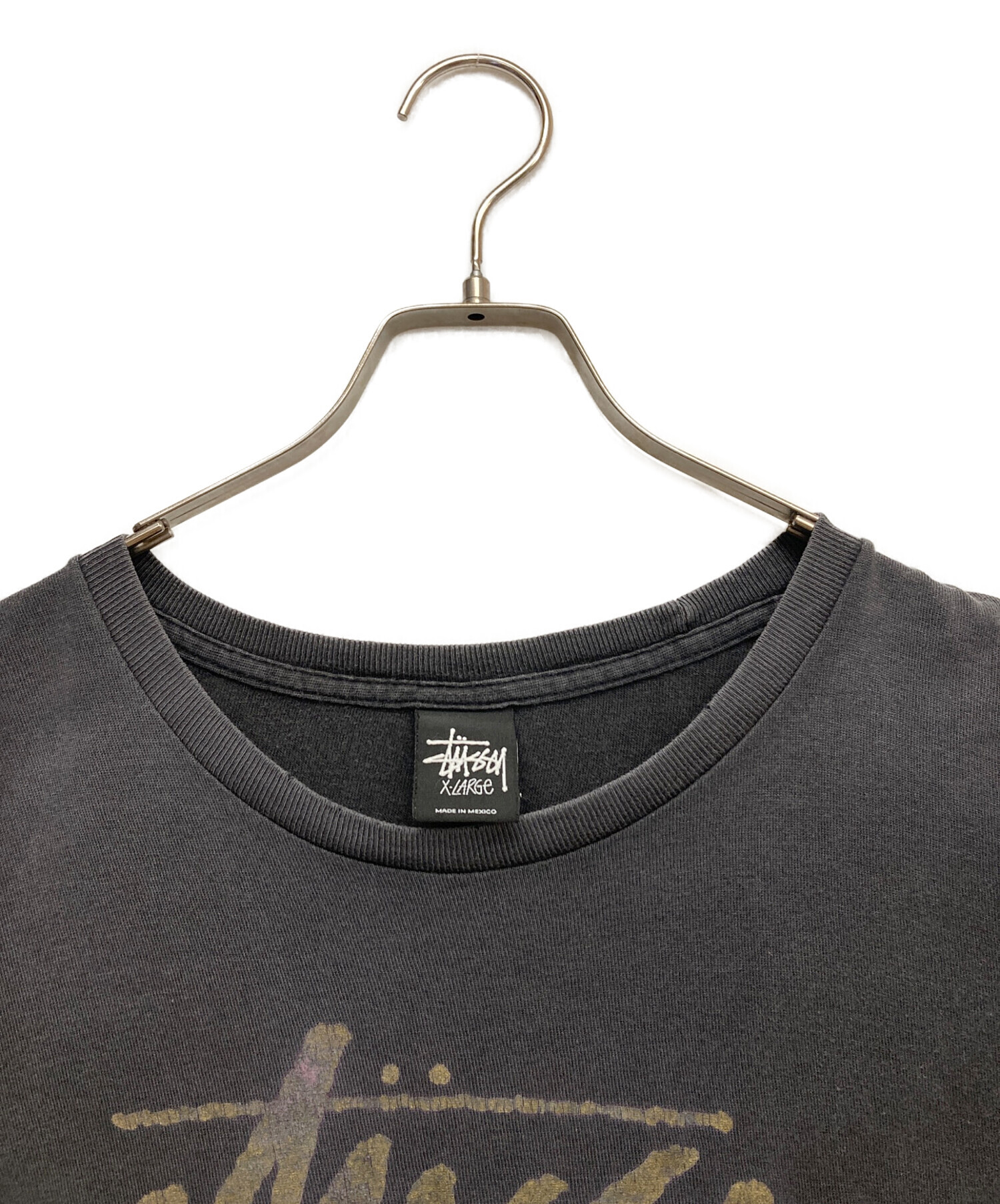 中古・古着通販】stussy (ステューシー) プリントTシャツ グレー