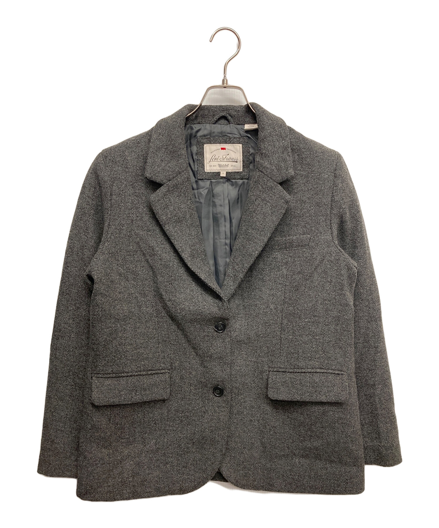 USA製 90s リーバイス テーラードジャケット ウール系ツイード L〜XL 中古・古着通販】LEVI'S (リーバイス) ツイードテーラードジャケット