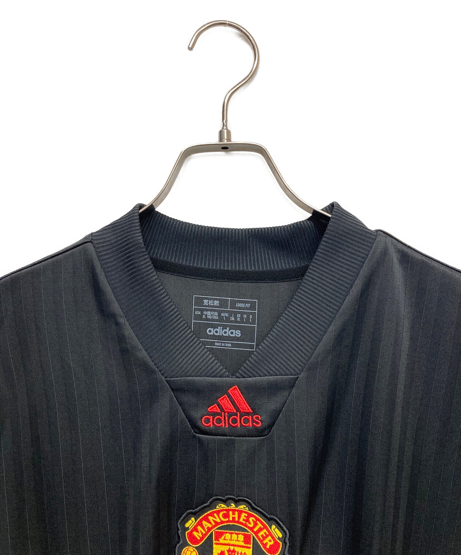 中古・古着通販】adidas (アディダス) ゲームシャツ ブラック サイズ