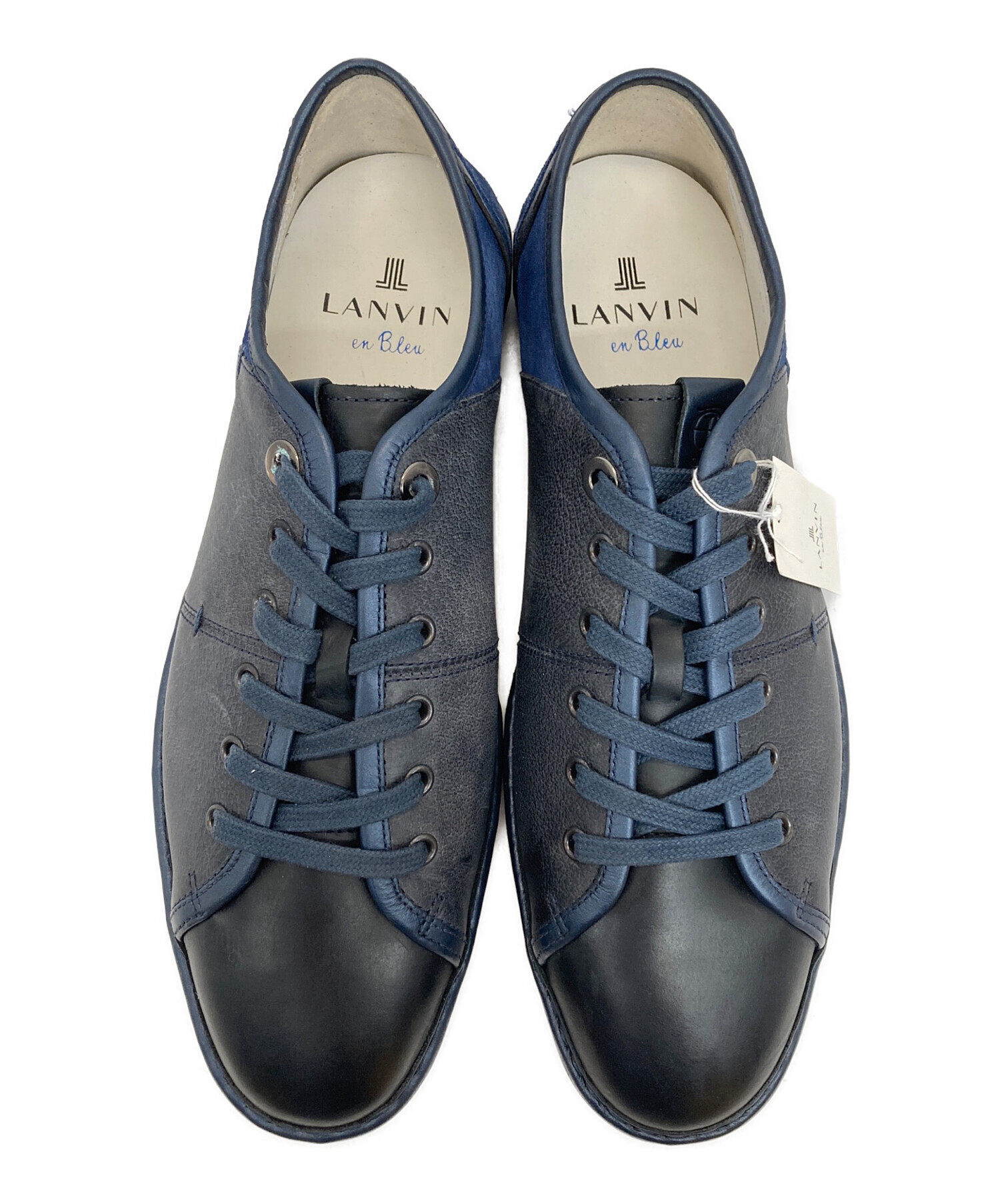 中古・古着通販】LANVIN en Bleu (ランバンオンブルー) レザー切り替え