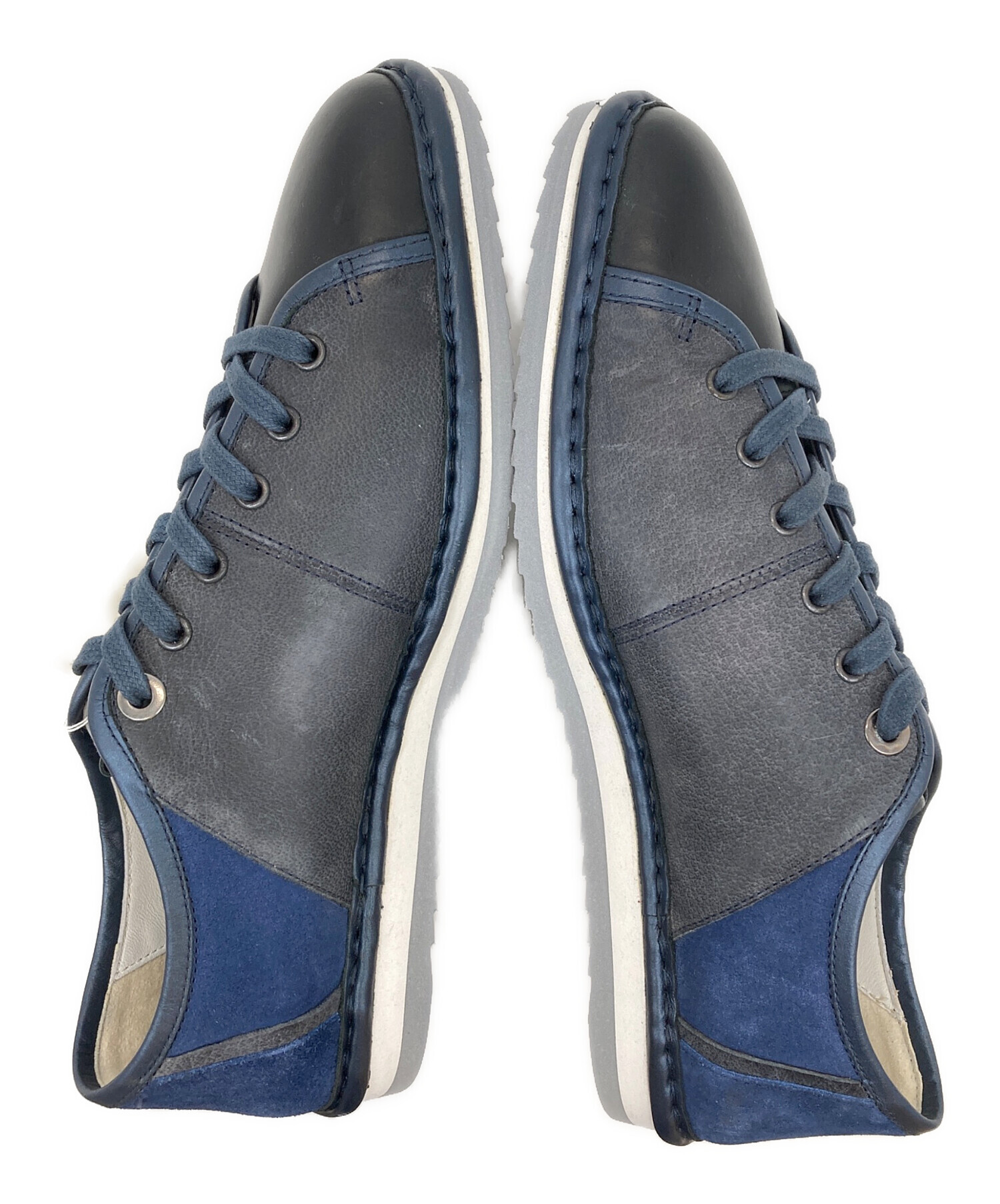 中古・古着通販】LANVIN en Bleu (ランバンオンブルー) レザー切り替え