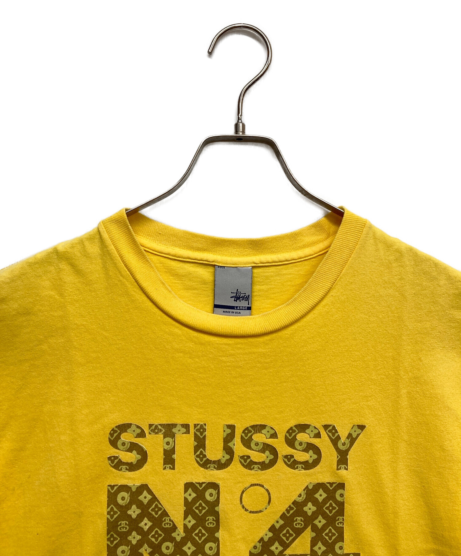 中古・古着通販】stussy (ステューシー) モノグラムTシャツ イエロー