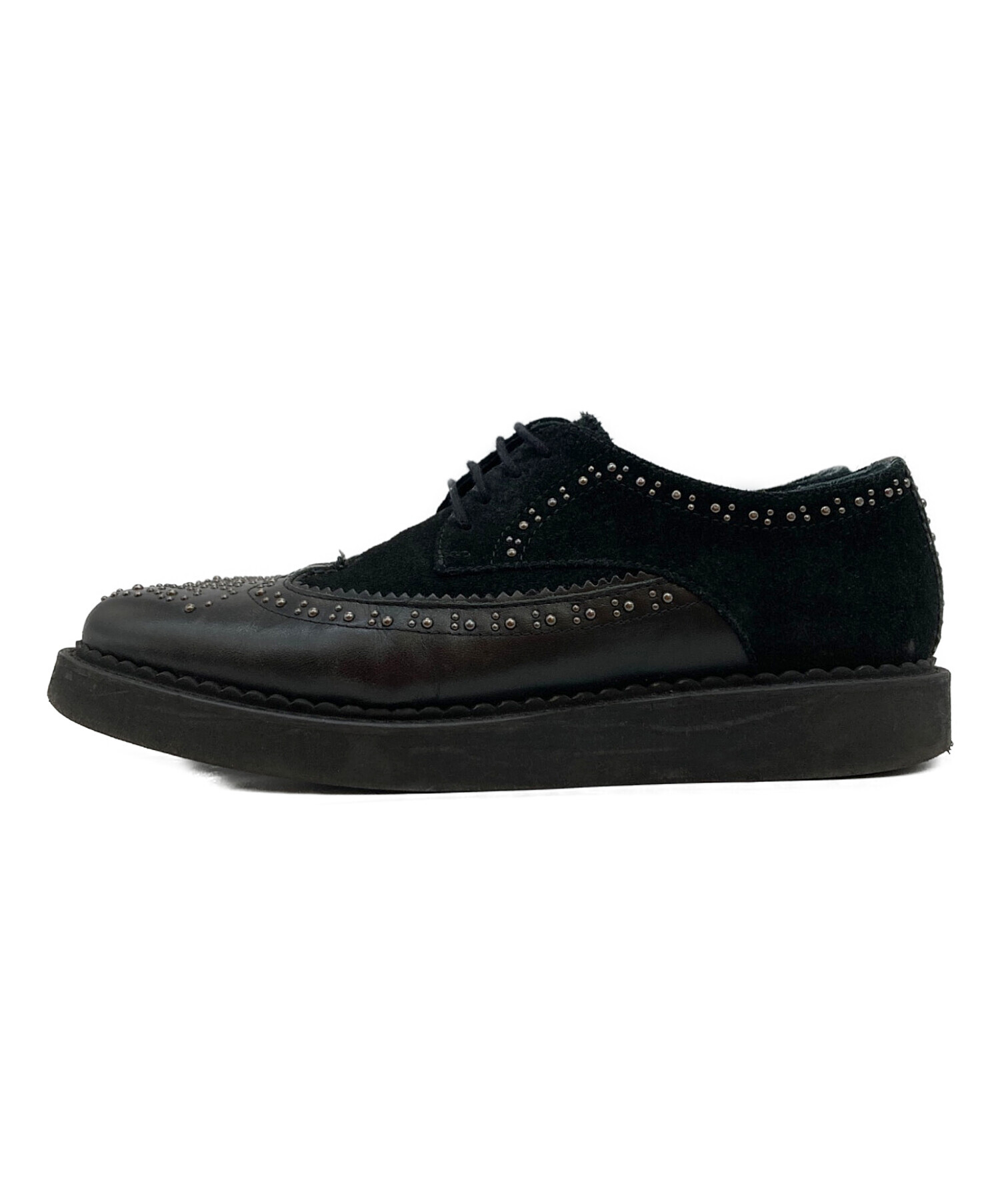 中古・古着通販】DIESEL (ディーゼル) スタッズウィングチップシューズ