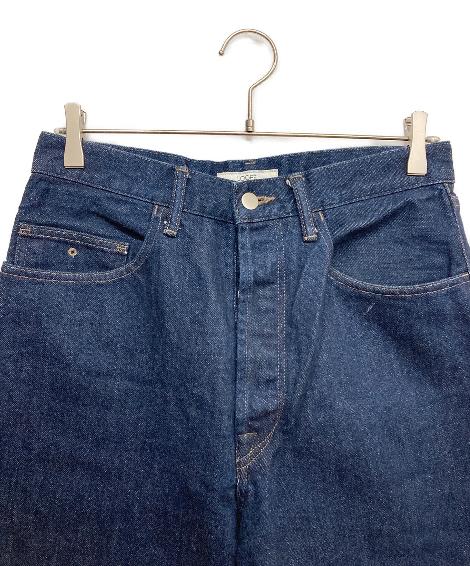 中古・古着通販】LOOPE (ルーペ) ワイドストレートデニムパンツ