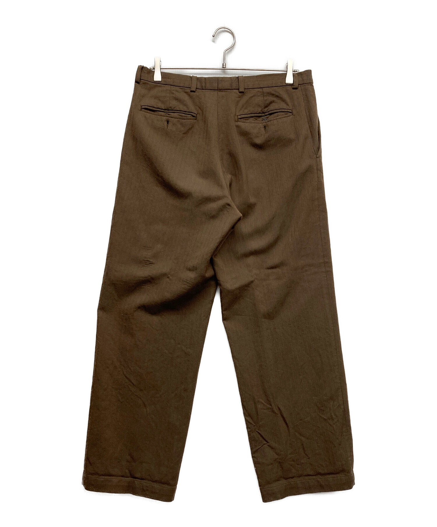 dries van noten ワイドスラックス コットン リネン 中古・古着通販】DRIES VAN NOTEN (ドリスヴァンノッテン) コットン