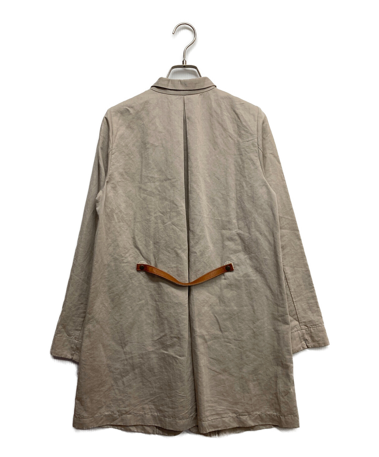 パラスパレス 麻100% ベージュ長袖シャツ 中古・古着通販】PAL'LAS PALACE (パラスパレス) リネンブレンドシャツ