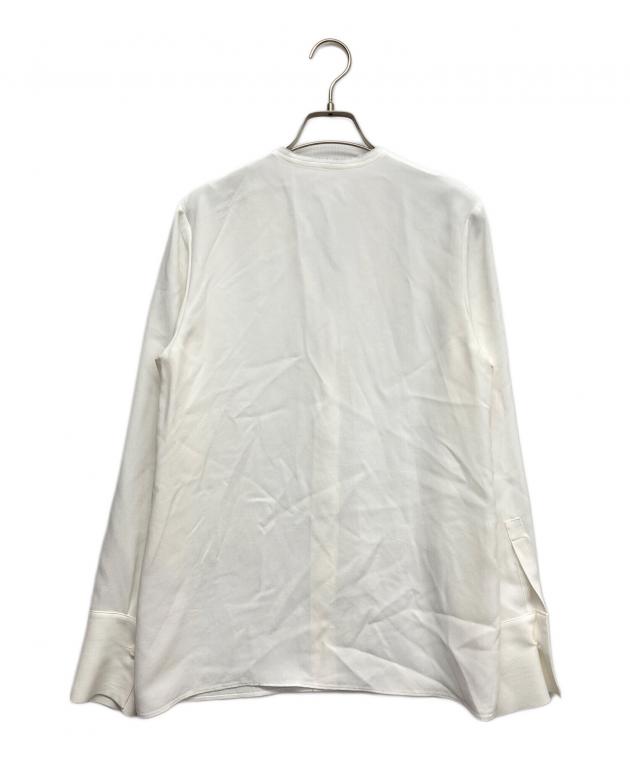 【plage】R’IAM ノーカラーシャツ　ナチュラル 中古・古着通販】Plage (プラージュ) R'IAM ノーカラーシャツ ホワイト