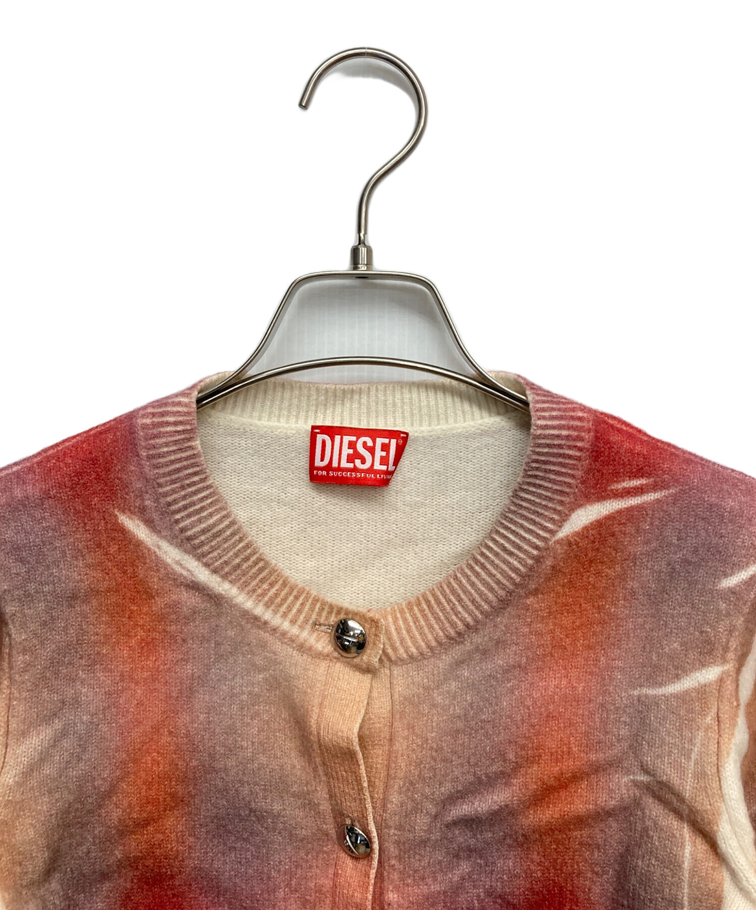 中古・古着通販】DIESEL (ディーゼル) プリントカーディガン ベージュ