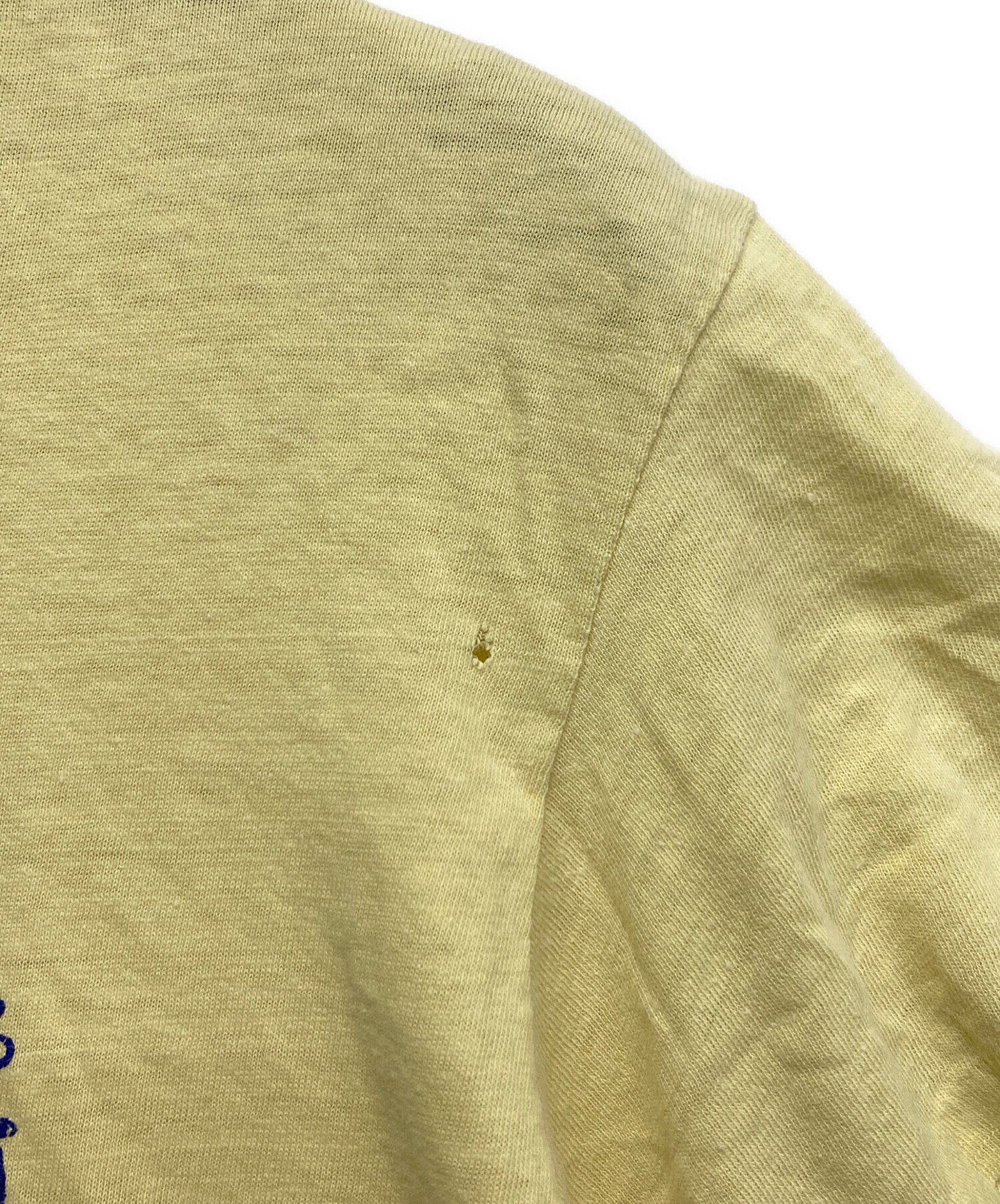 中古・古着通販】Hanes (ヘインズ) プリントTシャツ イエロー サイズ:L 