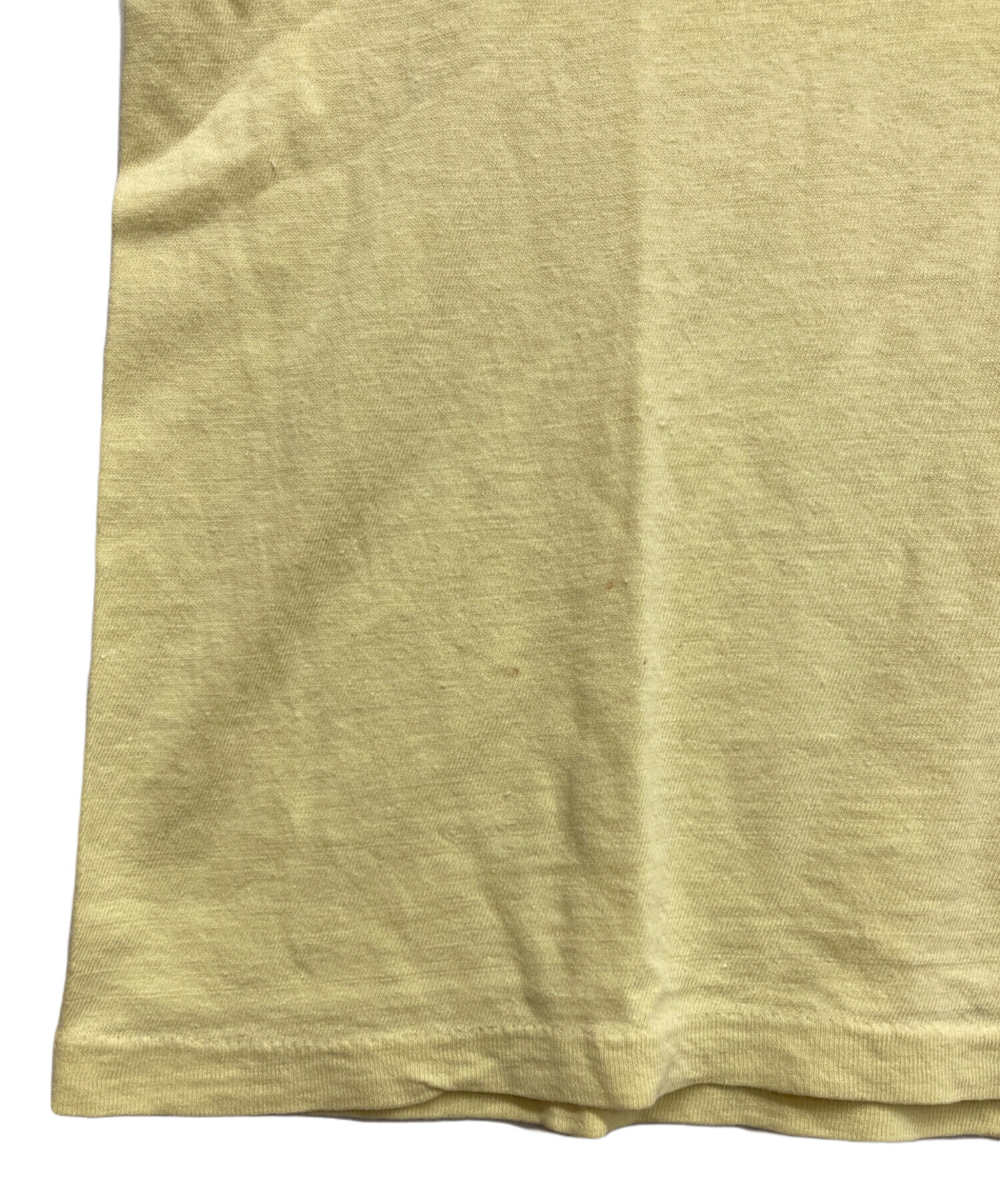 中古・古着通販】Hanes (ヘインズ) プリントTシャツ イエロー サイズ:L 