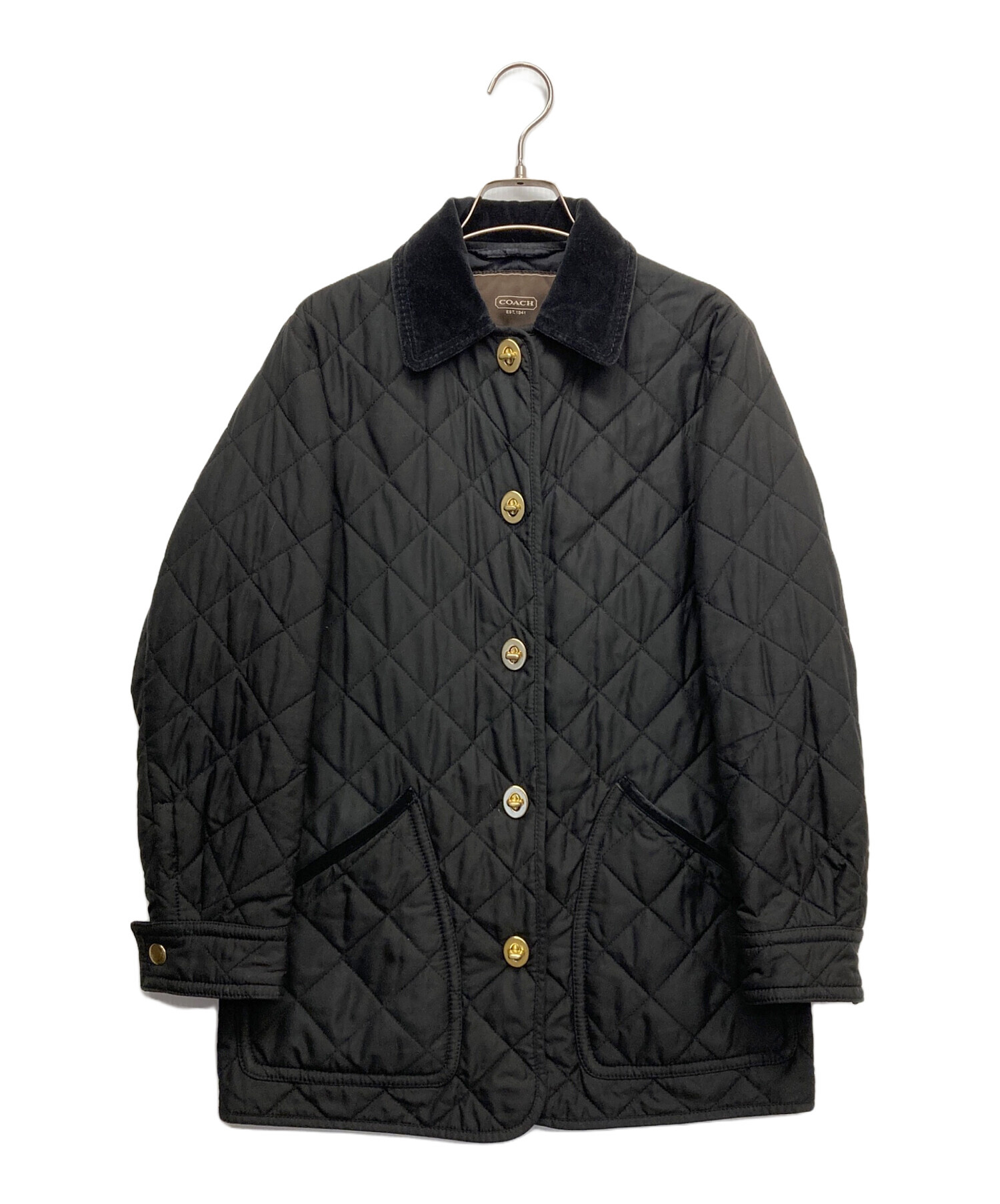 コーチ　レザージャケット　裏はキルティング仕様　中古 中古・古着通販】COACH (コーチ) ダイアルロックキルティング