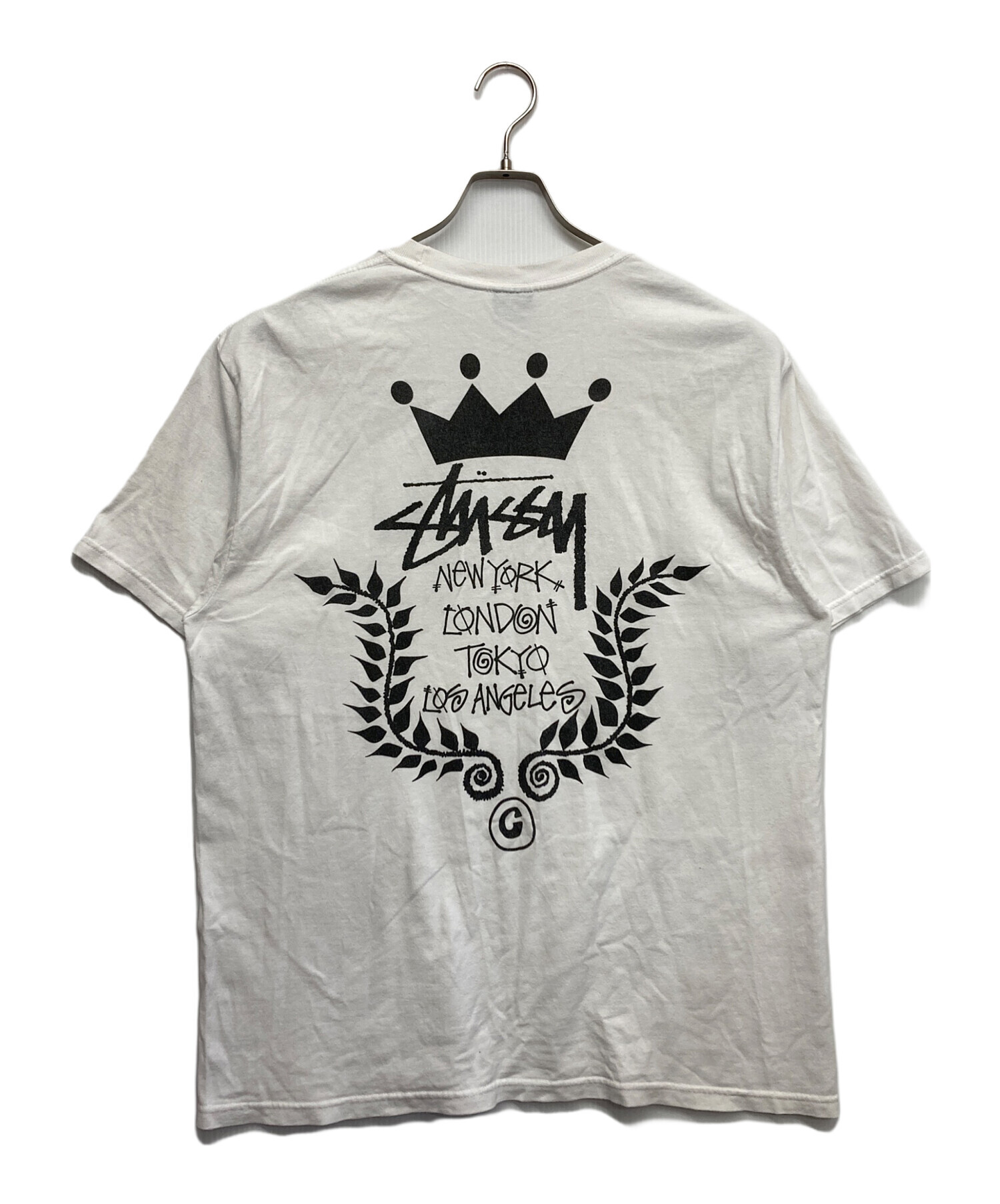 中古・古着通販】stussy (ステューシー) CROWN-WREATH ロロゴプリントT