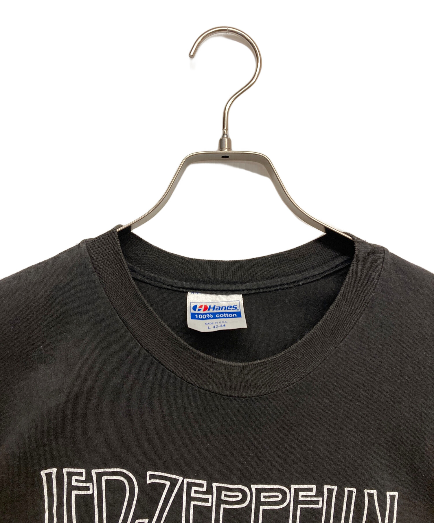 中古・古着通販】Hanes (ヘインズ) シングルステッチバンドプリントT