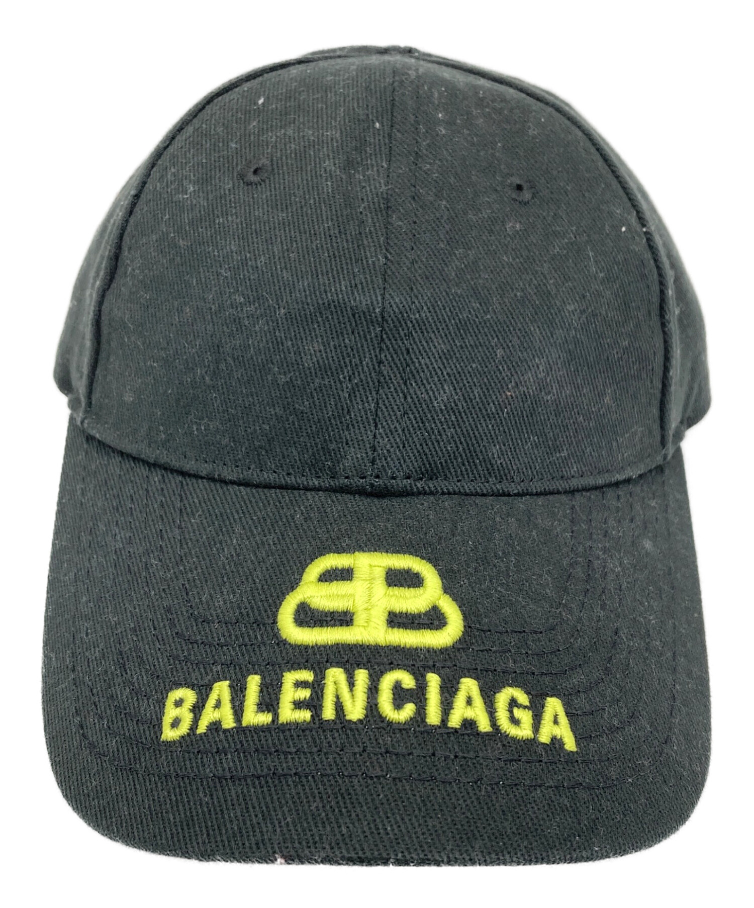 中古・古着通販】BALENCIAGA (バレンシアガ) BBロゴキャップ ブラック