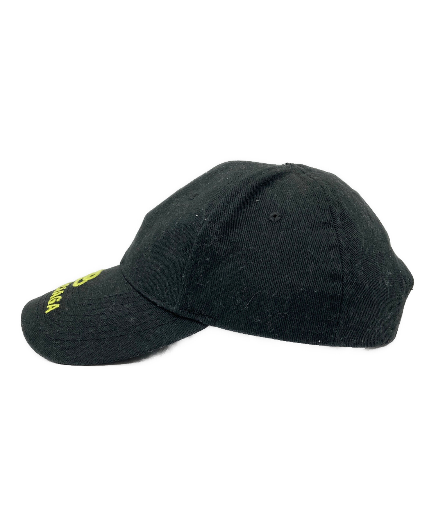BALENCIAGA バレンシアガ キャップ ブラック 男女兼用 ゴルフ ロゴ柄 中古・古着通販】BALENCIAGA (バレンシアガ) BBロゴキャップ ブラック