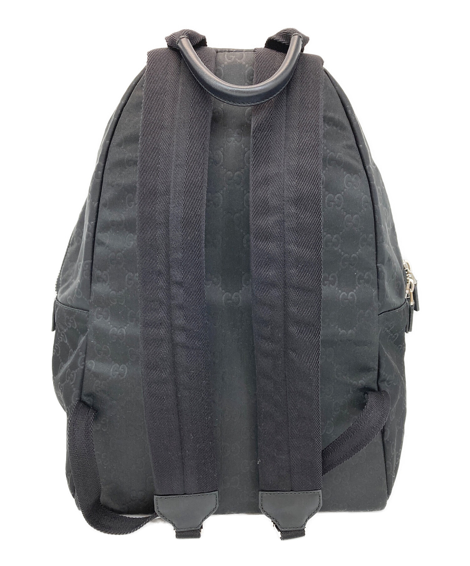 GUCCI ブラック ナイロン リュック　てぃぴ様用 中古・古着通販】GUCCI (グッチ) ナイロンシマリュック ブラック