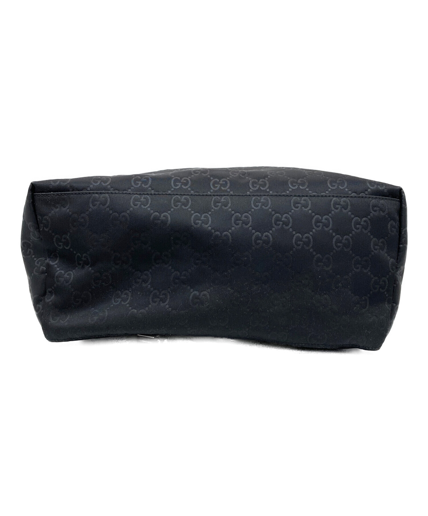中古・古着通販】GUCCI (グッチ) ナイロンシマリュック ブラック