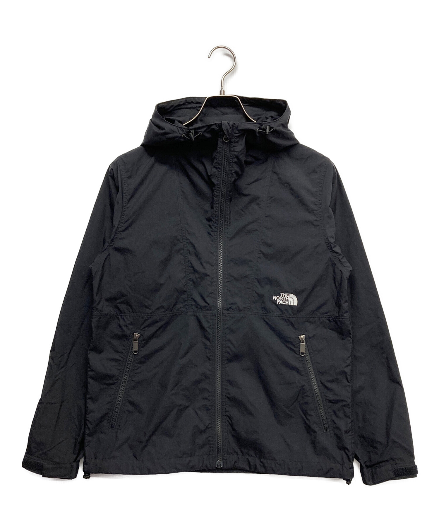 【美品】ザ・ノースフェイス コンパクトジャケット L ブラック 中古・古着通販】THE NORTH FACE (ザ ノース フェイス) コンパクト