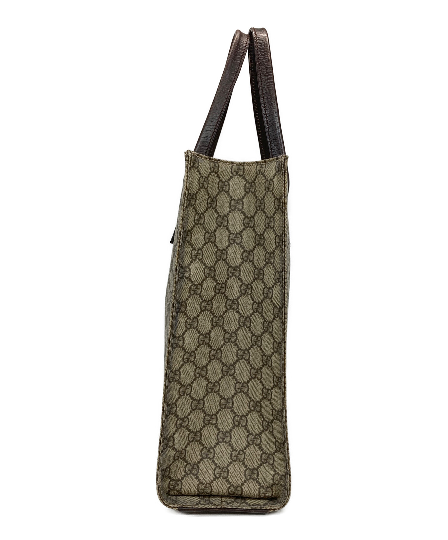 中古・古着通販】GUCCI (グッチ) GGスプリームトートバッグ ブラウン