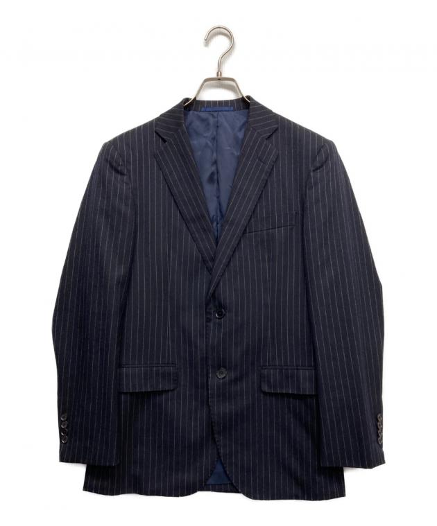 美品　トゥモローランド　Fred Ambler ネイビースーツ　ストライプ　48 中古・古着通販】TOMORROW LAND BLUE WORK (トゥモローランドブルー