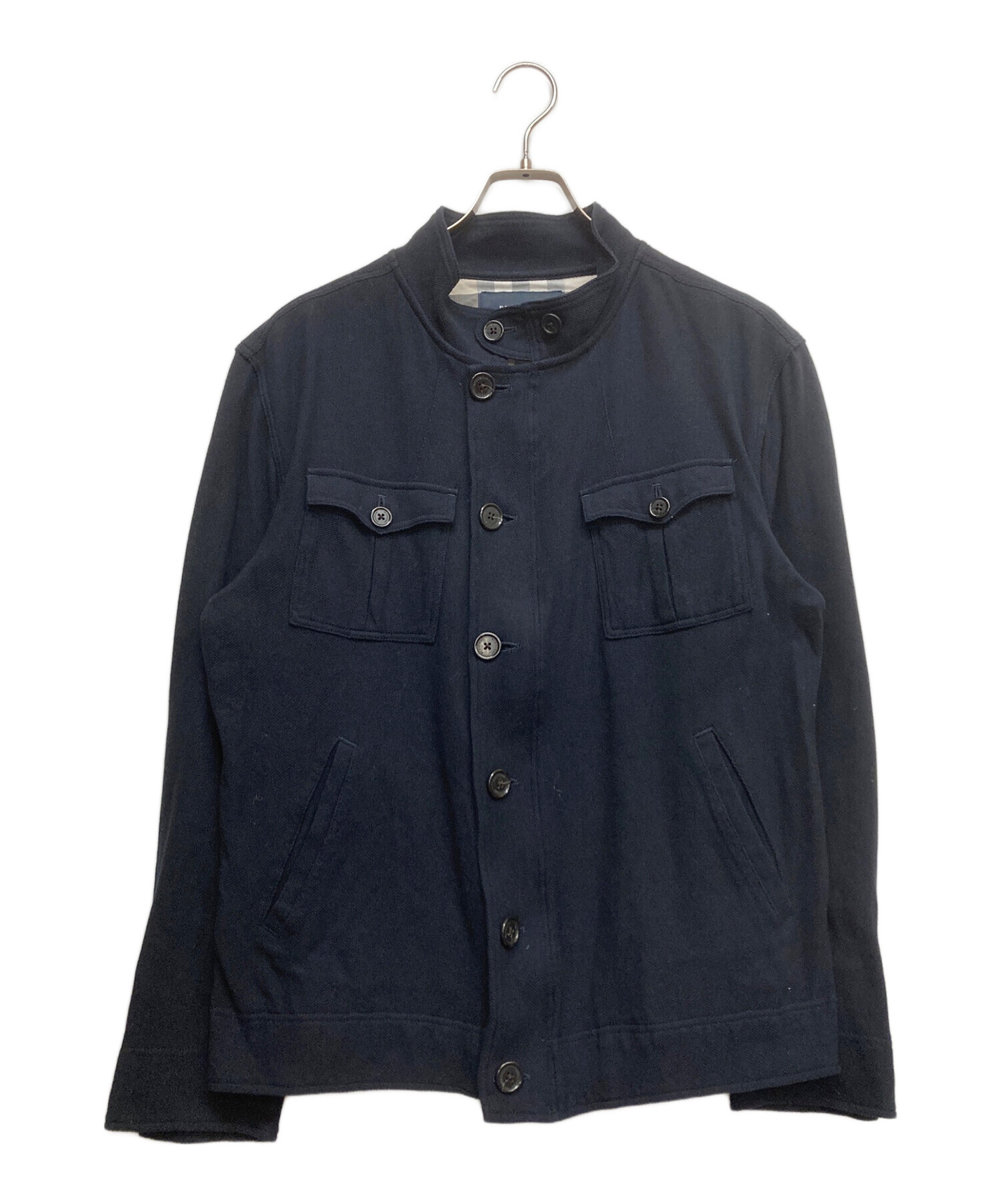 BURBERRY LONDON バーバリー ロンドン ノーカラージャケット 中古・古着通販】BURBERRY LONDON (バーバリーロンドン) カノコジップ