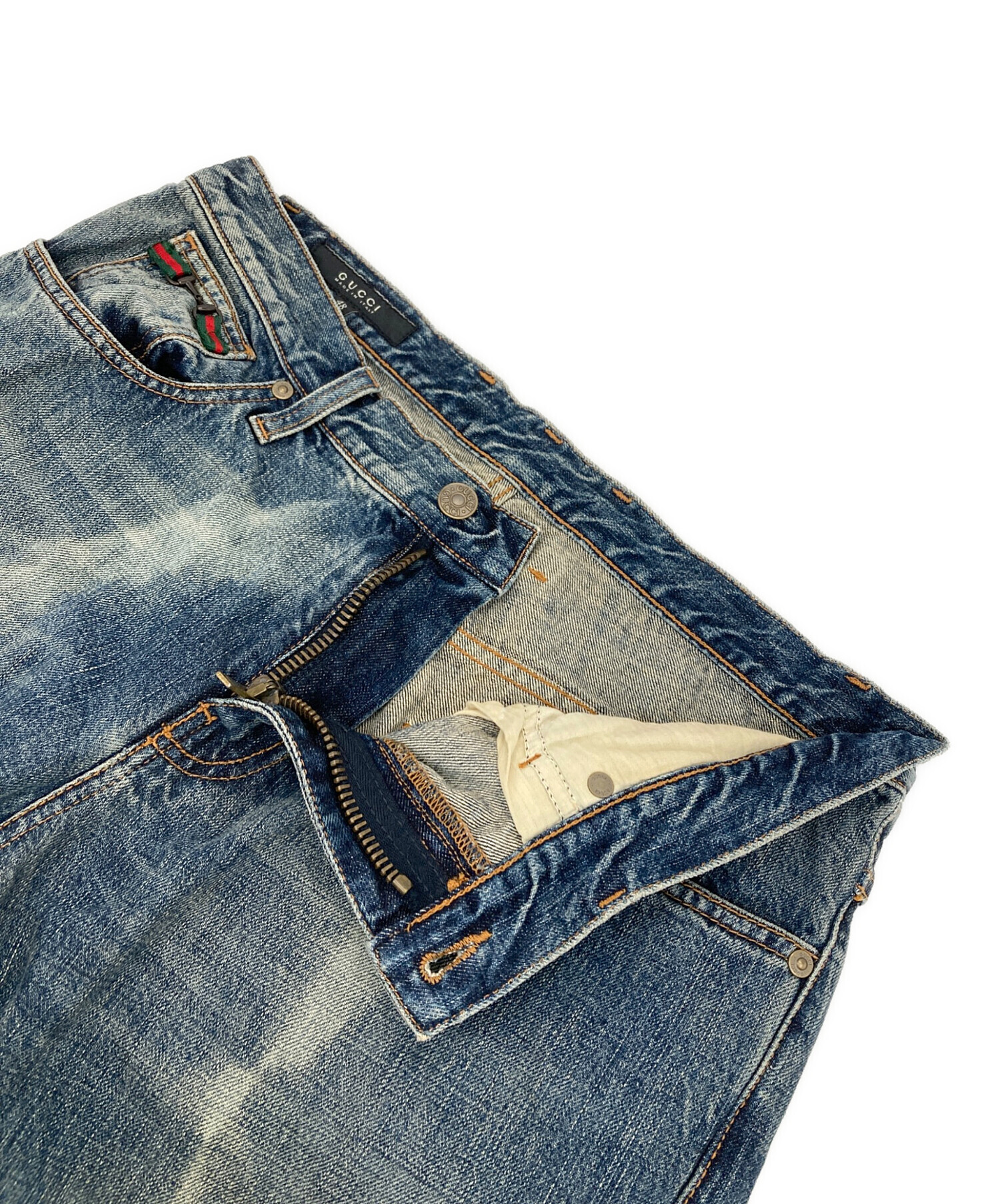 中古・古着通販】GUCCI (グッチ) レギュラーフィットデニムパンツ