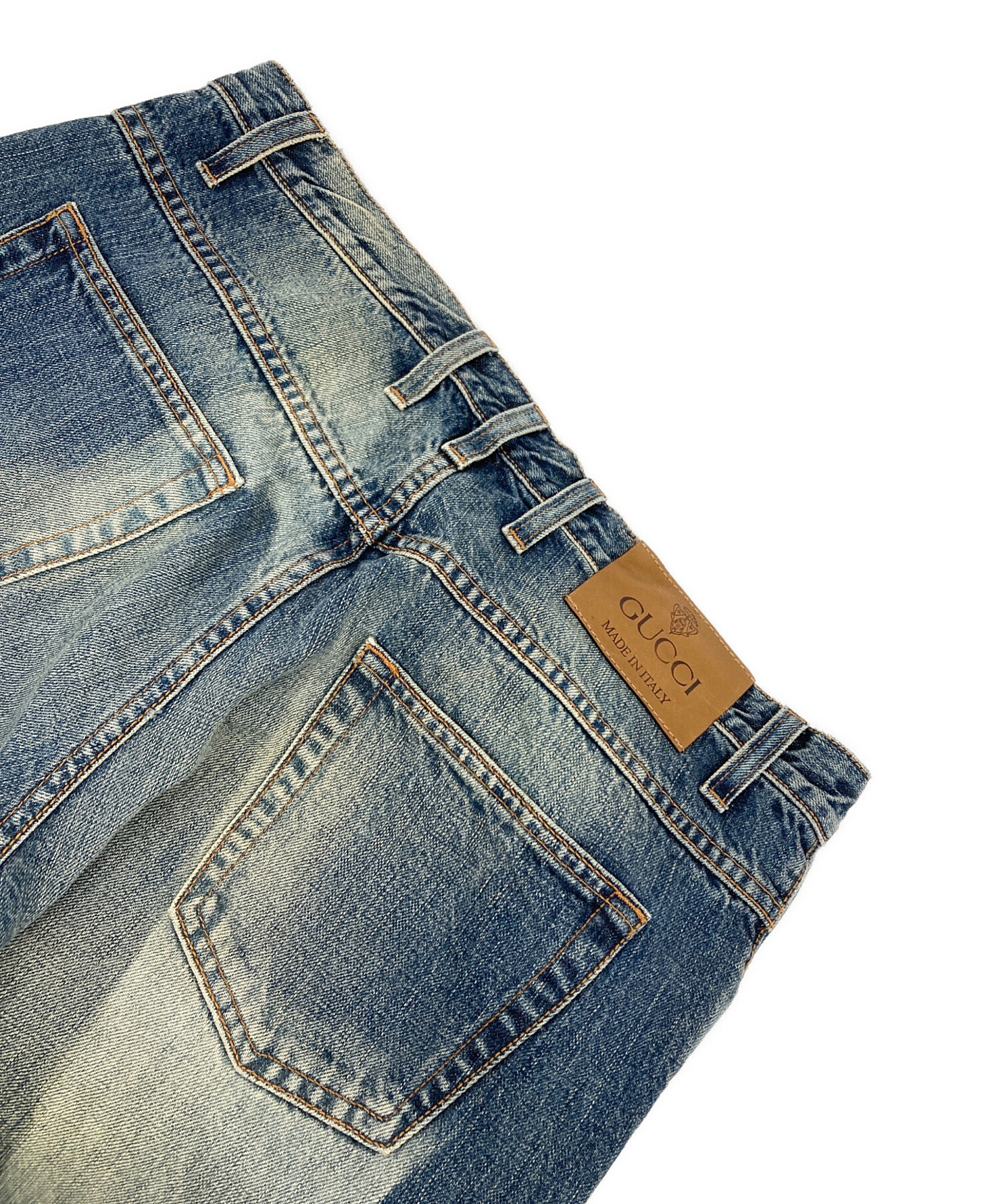 GUCCI デニムパンツ イタリア製 サイズ48 中古・古着通販】GUCCI (グッチ) レギュラーフィットデニムパンツ