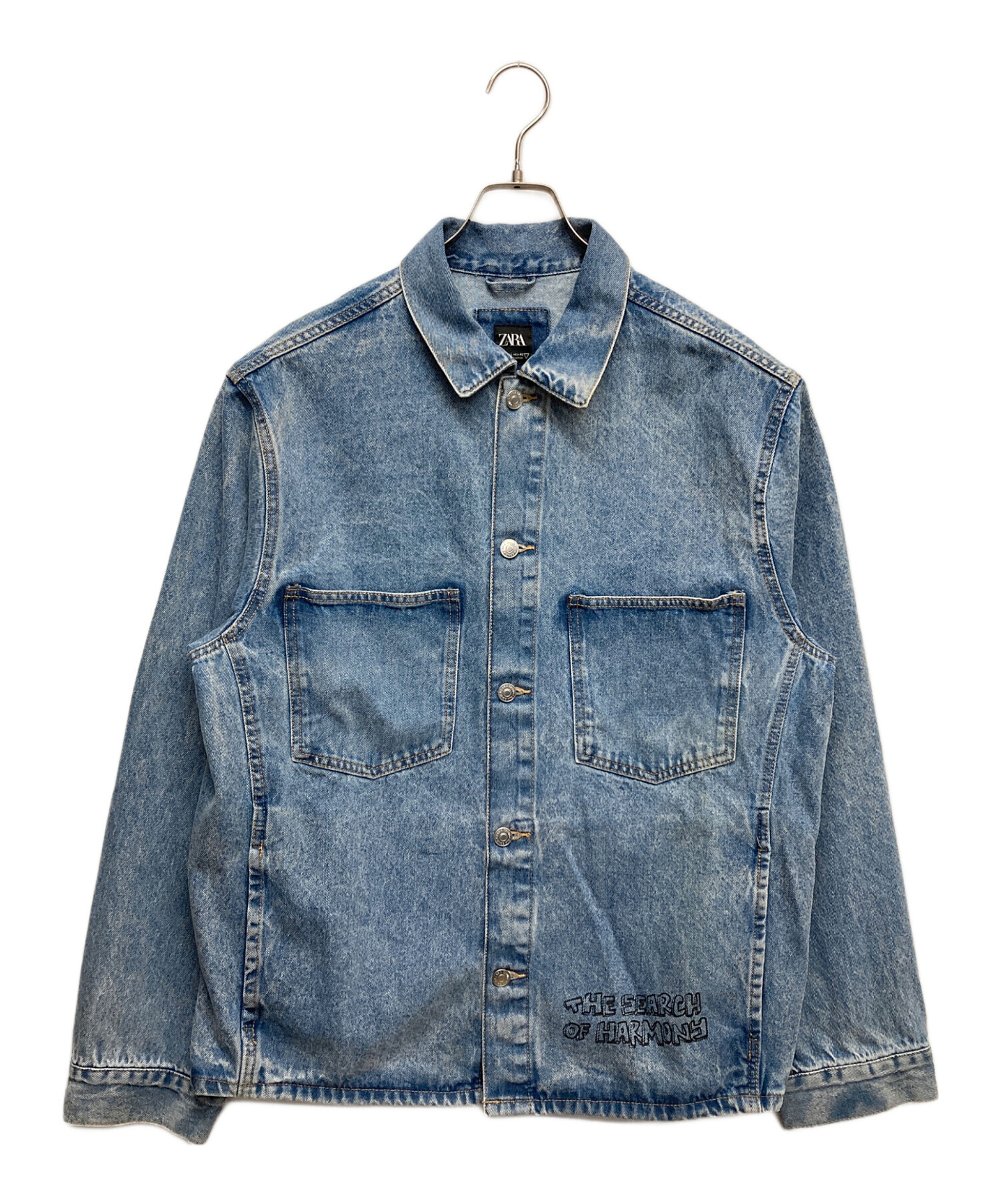 中古・古着通販】ZARA (ザラ) デニムジャケット インディゴ サイズ:L