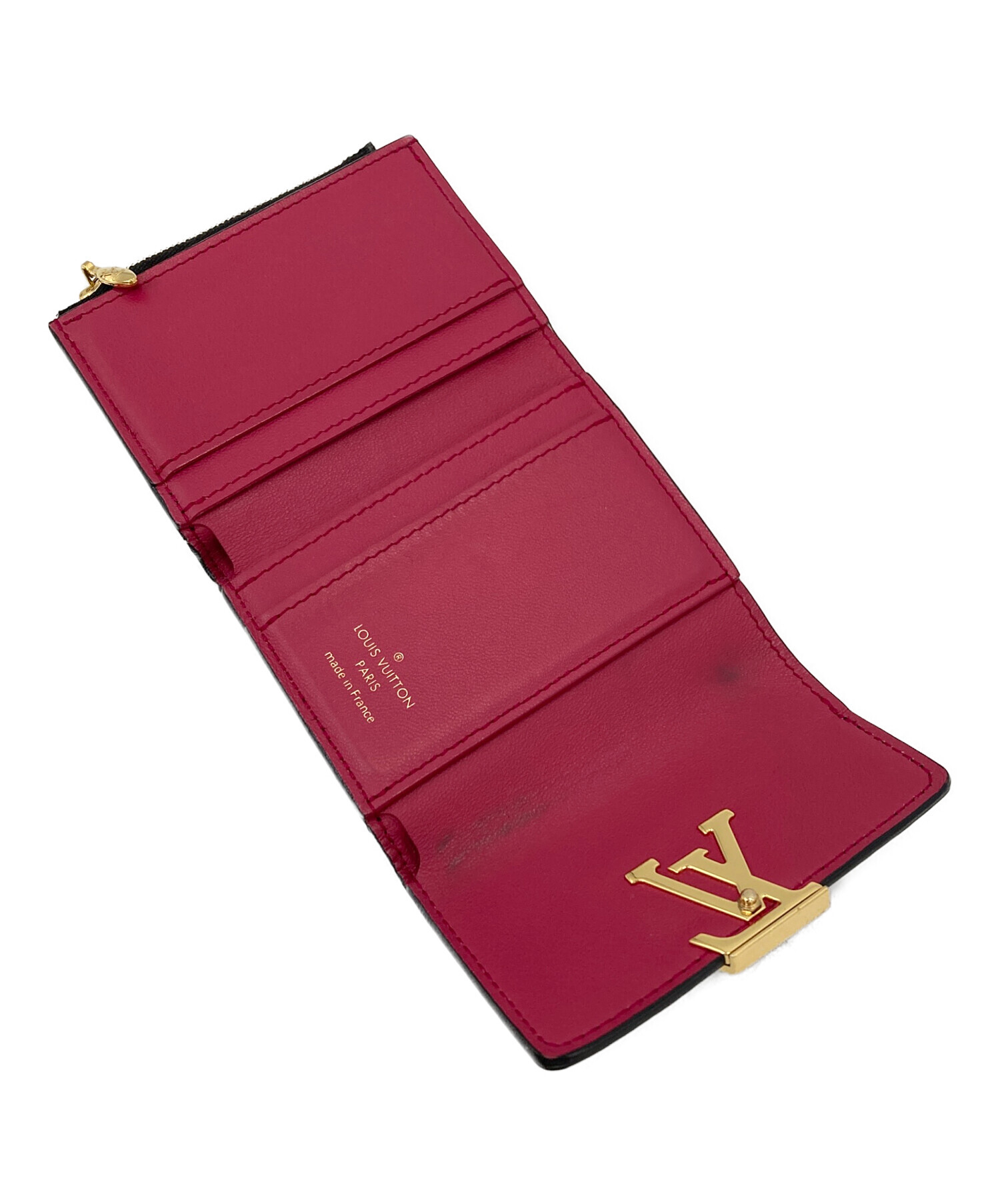 中古・古着通販】LOUIS VUITTON (ルイ ヴィトン) 2つ折り財布 ブラック