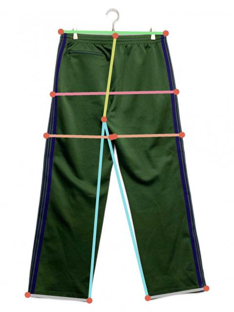Needles トラックパンツ インクグリーン L 03サイズ@c80 中古・古着通販】Needles (ニードルズ) TRACK PANT - POLY SMOOTH