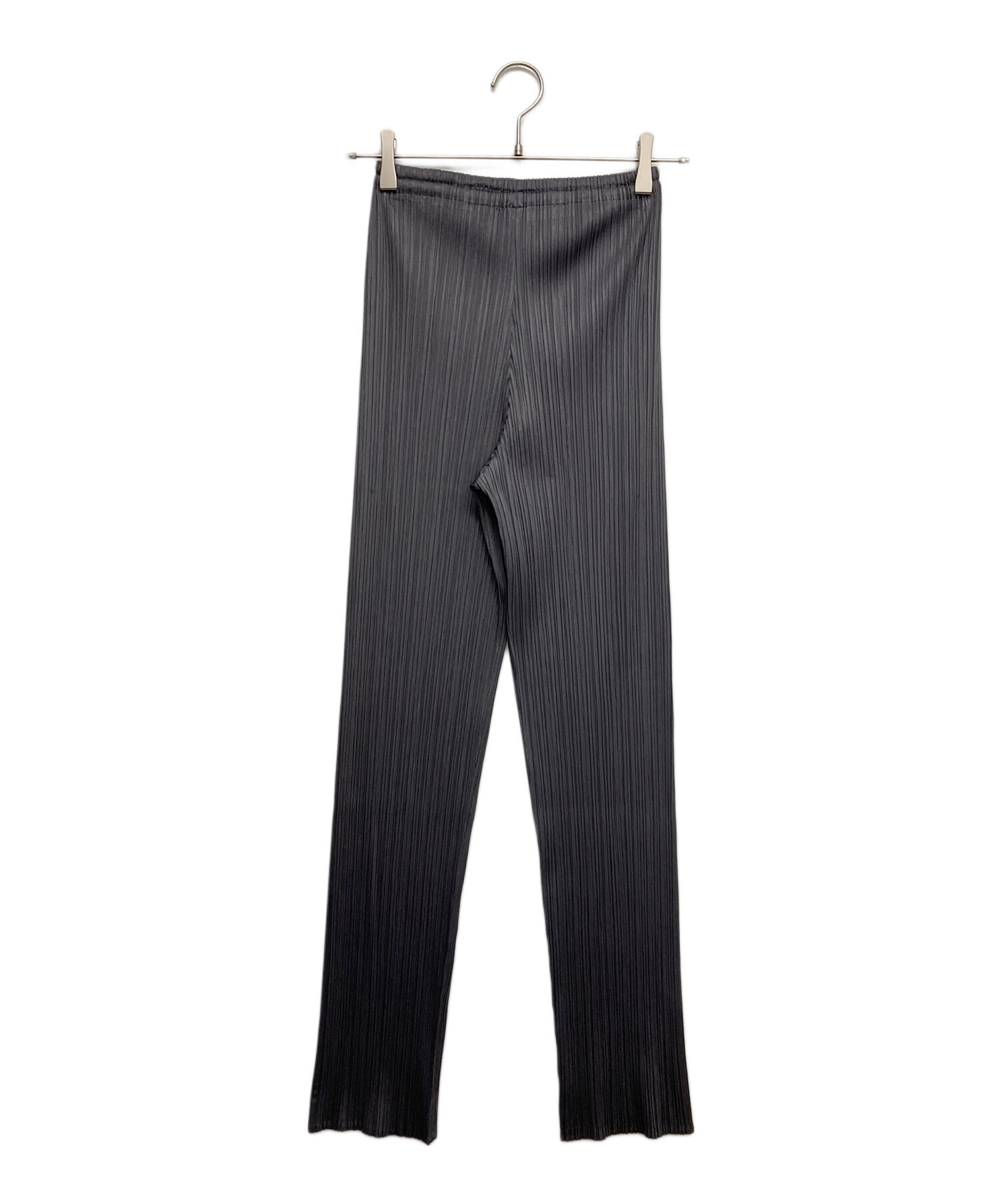 00s PLEATS PLEASE プリーツ 総柄 パンツ 形 ブラック系 中古・古着通販】PLEATS PLEASE (プリーツプリーズ) プリーツパンツ