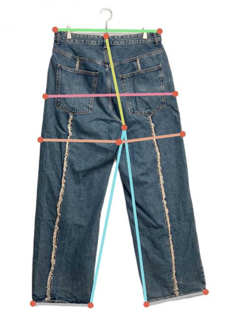 新品ZARAデニム サイズ42 中古・古着通販】ZARA (ザラ) デニムパンツ インディゴ サイズ:42