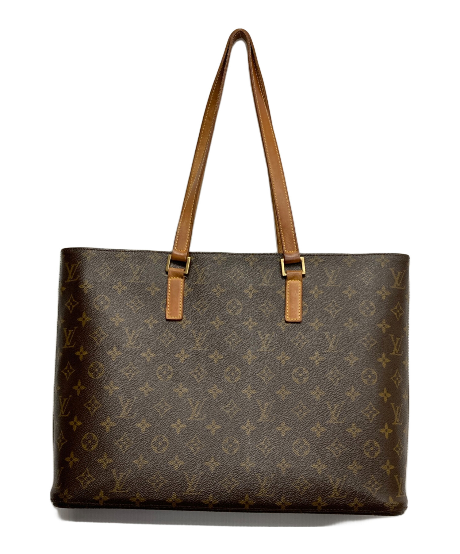 Louis Vuitton トートバッグ ダークブラウン 中古・古着通販】LOUIS VUITTON (ルイ ヴィトン) ショルダートート