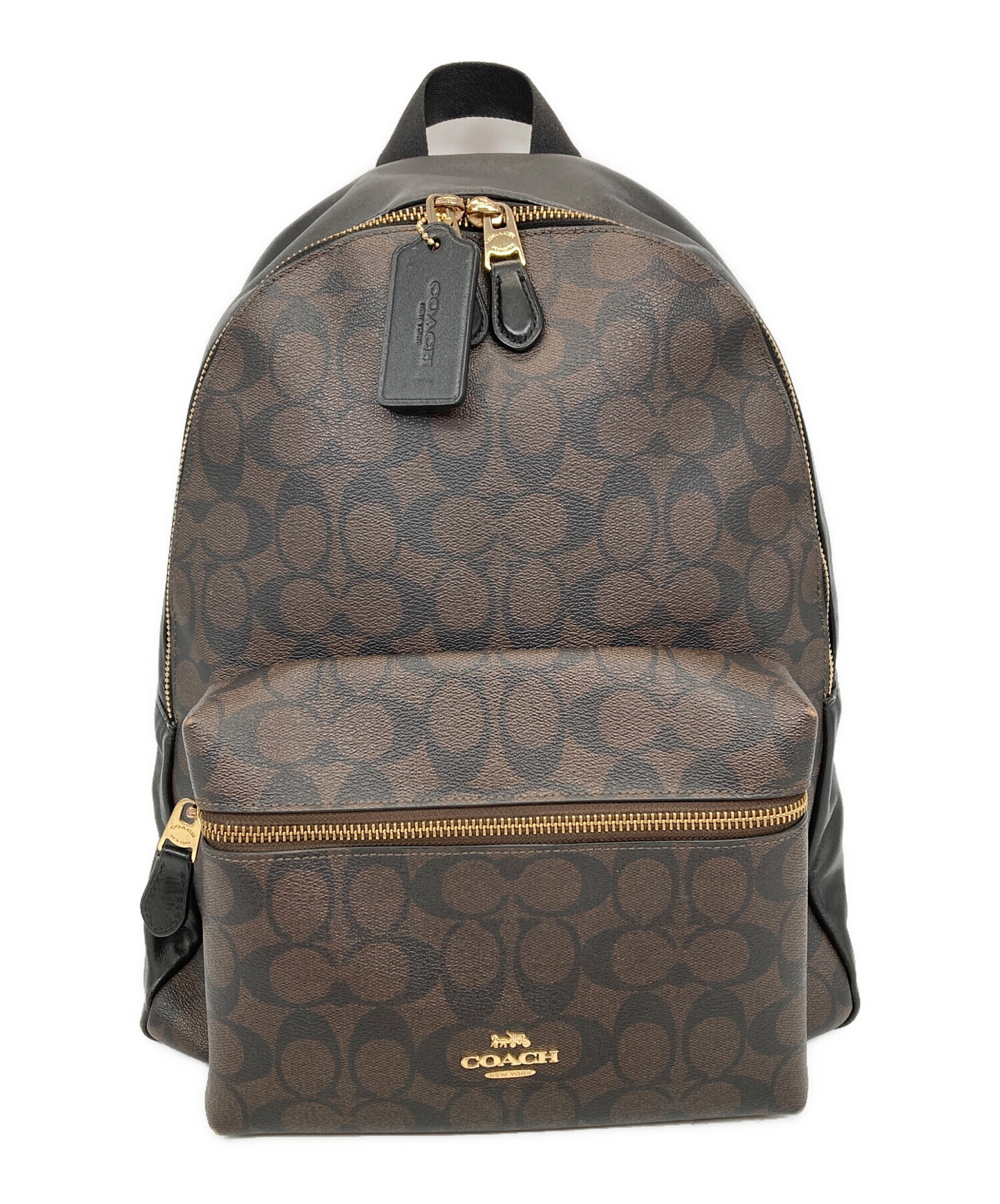 中古・古着通販】COACH (コーチ) シグネチャーデイバッグ ブラウン