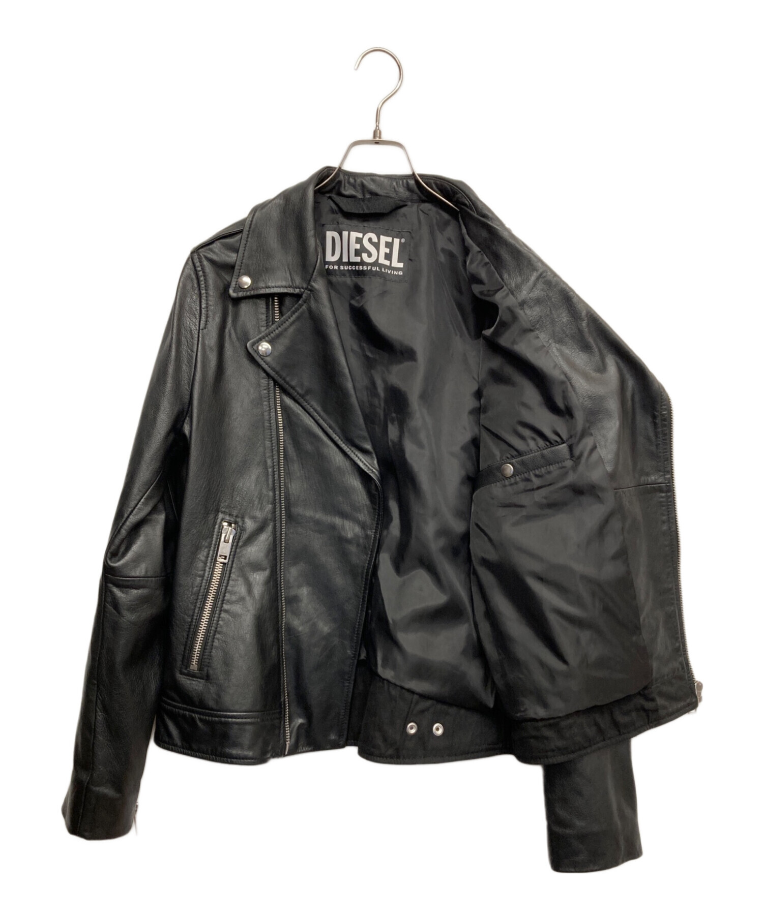 ✨美品✨DIESEL ディーゼル ゴートスキン スエード切替 ライダース S 中古・古着通販】DIESEL (ディーゼル) ゴートスキンライダース
