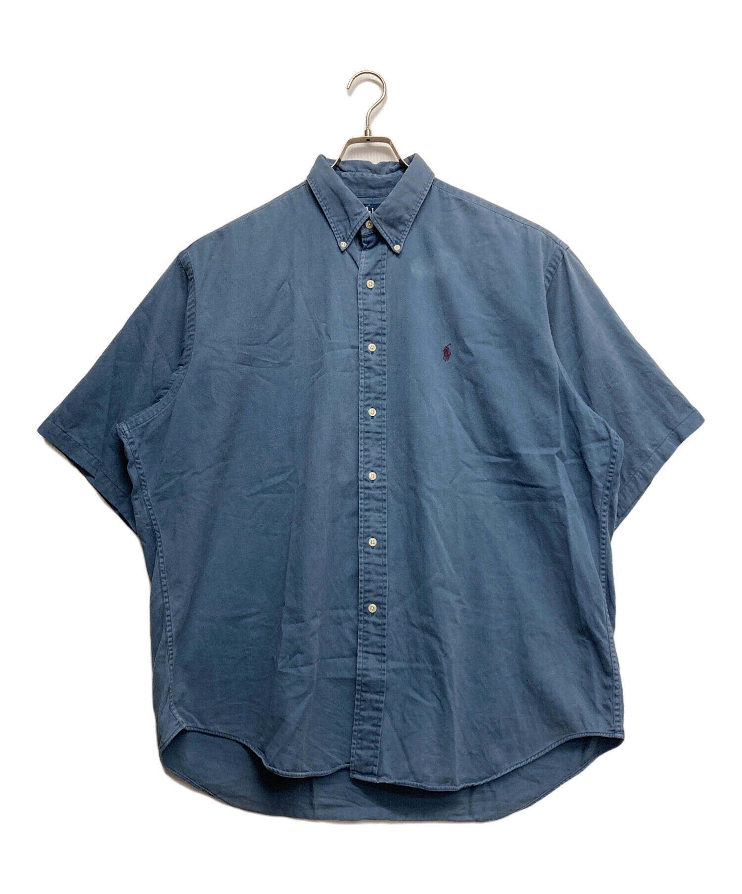 値下げ！使用1回。 ポロラルフローレン ボタンダウンシャツ Mサイズ　POLO 中古・古着通販】POLO RALPH LAUREN (ポロ・ラルフローレン) S/Sボタン