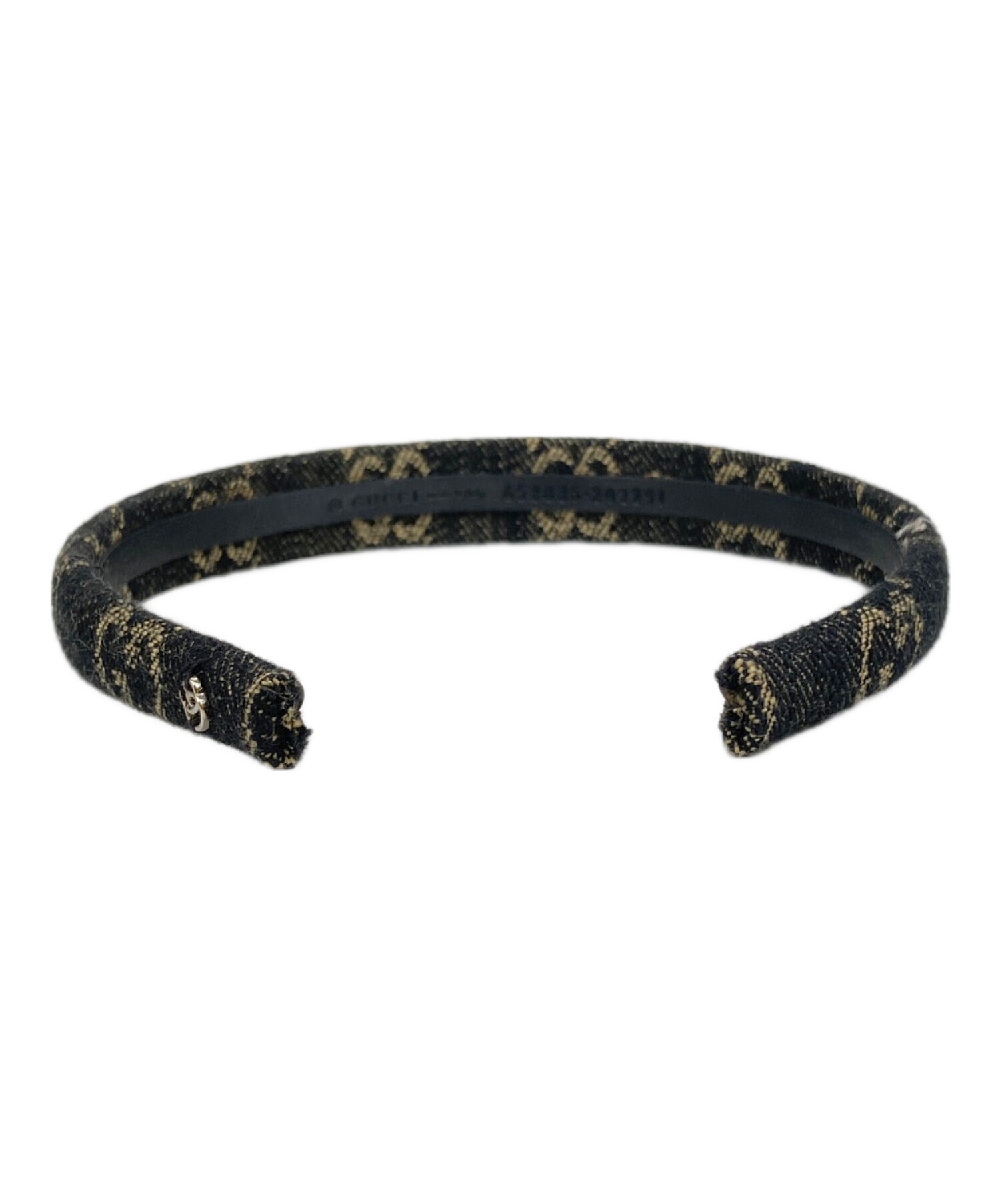 GUCCI× ブラック カチューシャ 中古・古着通販】GUCCI (グッチ) GGデニムカチューシャ ブラック