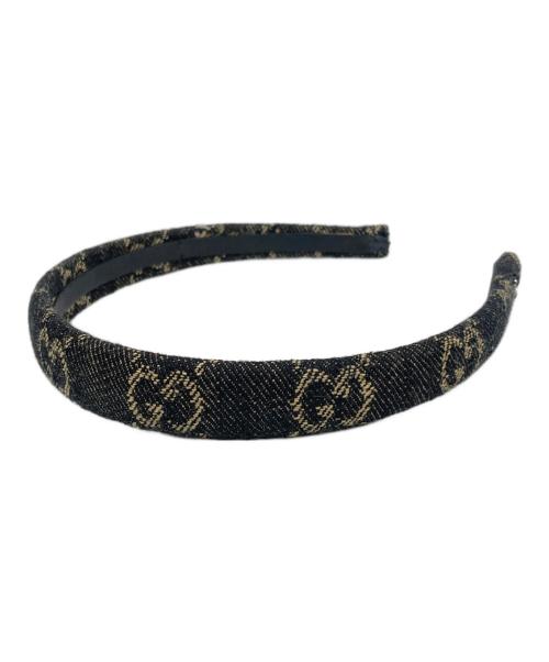 中古・古着通販】GUCCI (グッチ) GGデニムカチューシャ ブラック