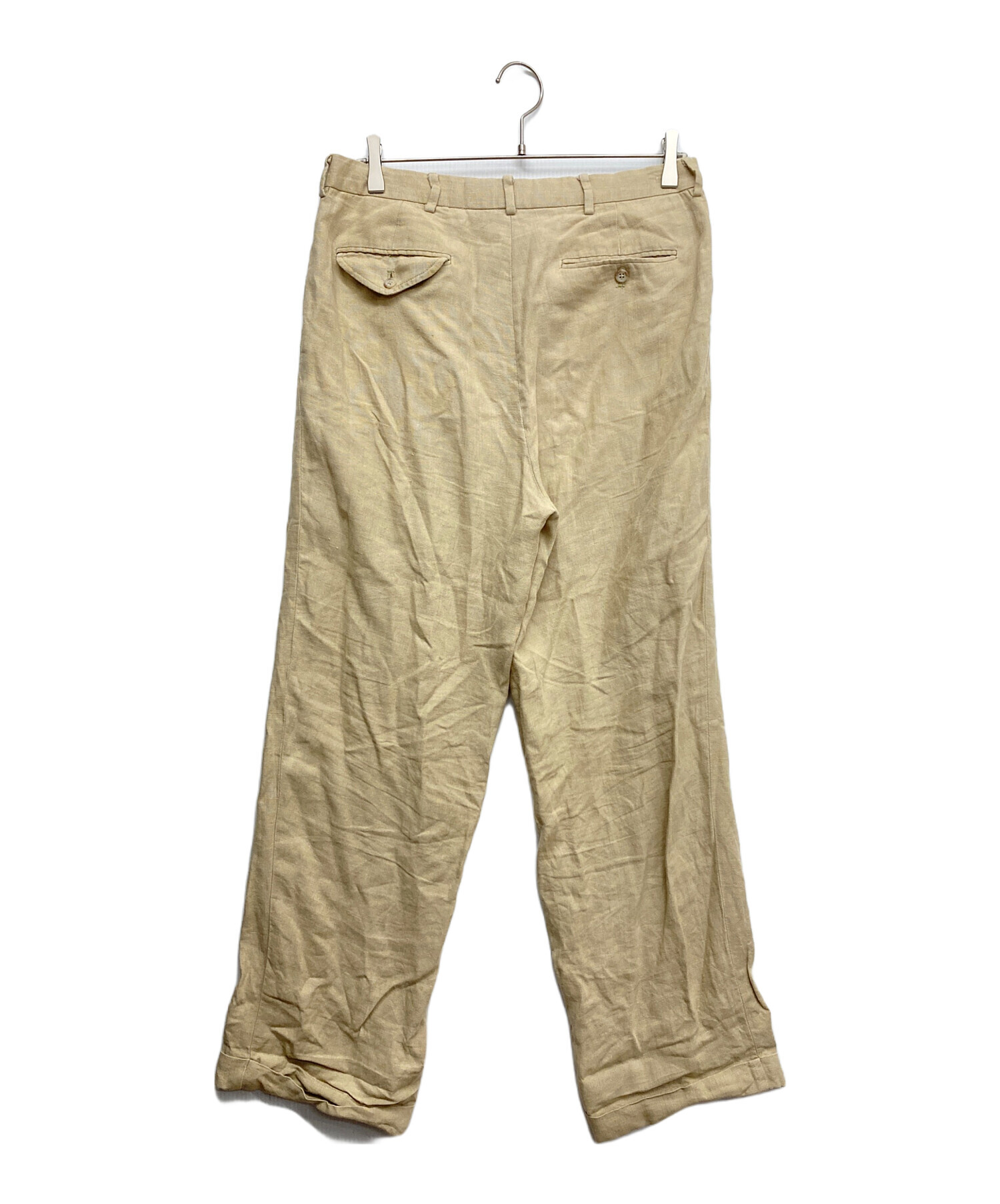 ポロラルフローレン ベージュ系 プレストンパンツ 新品未使用 サイズ35/34 中古・古着通販】POLO RALPH LAUREN (ポロ・ラルフローレン) リネン