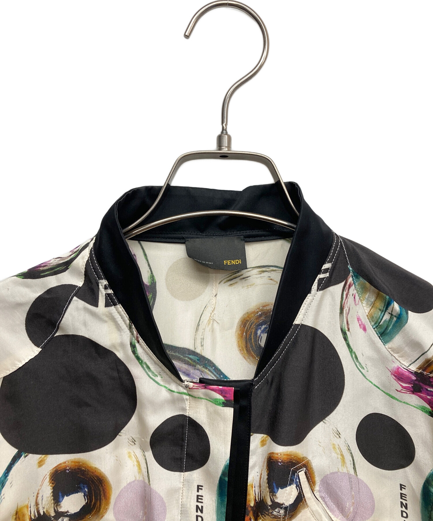中古・古着通販】FENDI (フェンディ) シルクシャツブラウス ホワイト