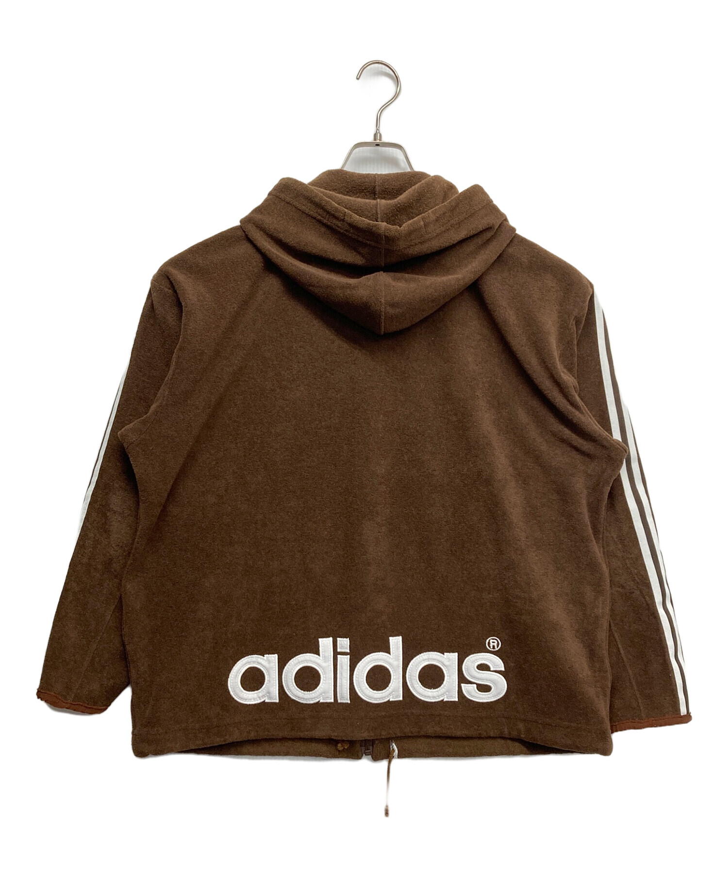 adidas ジップパーカー 茶色 海外限定 adidas originals Oversized