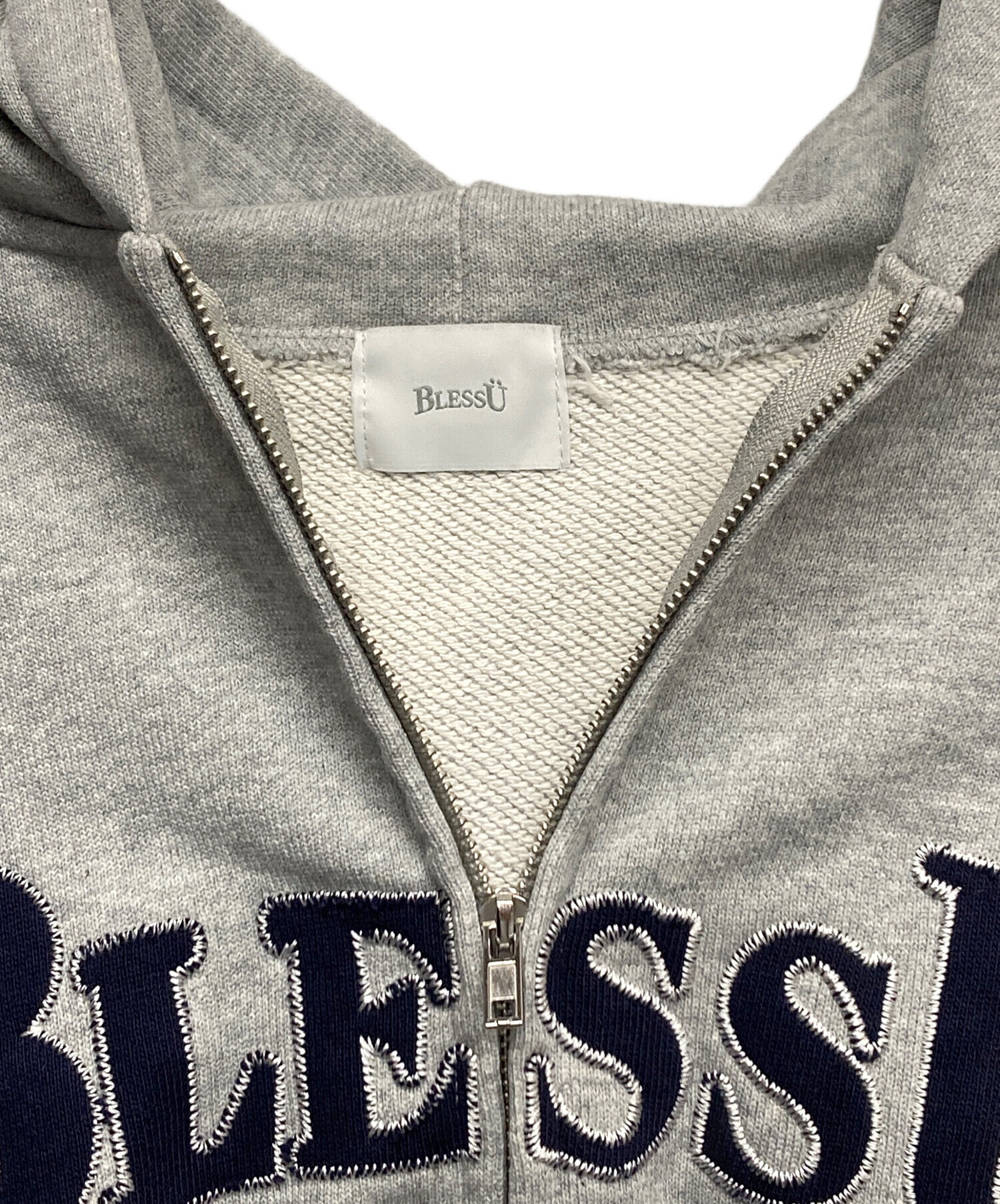 中古・古着通販】bless u (ブレスユー) BU OG LOGO ZIP UP HOODIE