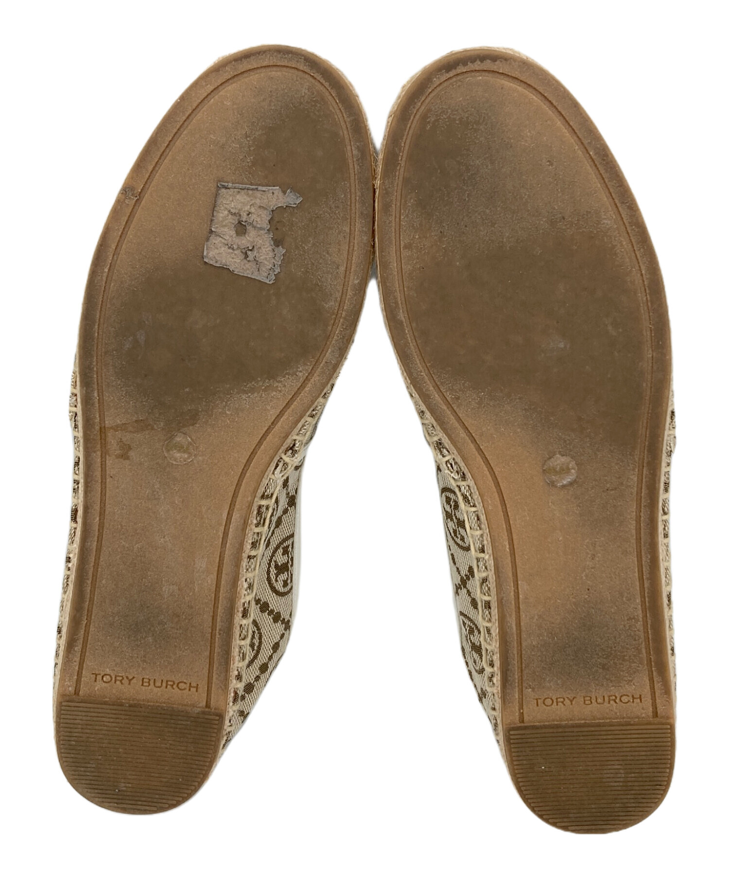 中古・古着通販】TORY BURCH (トリーバーチ) エスパドリーユ ベージュ