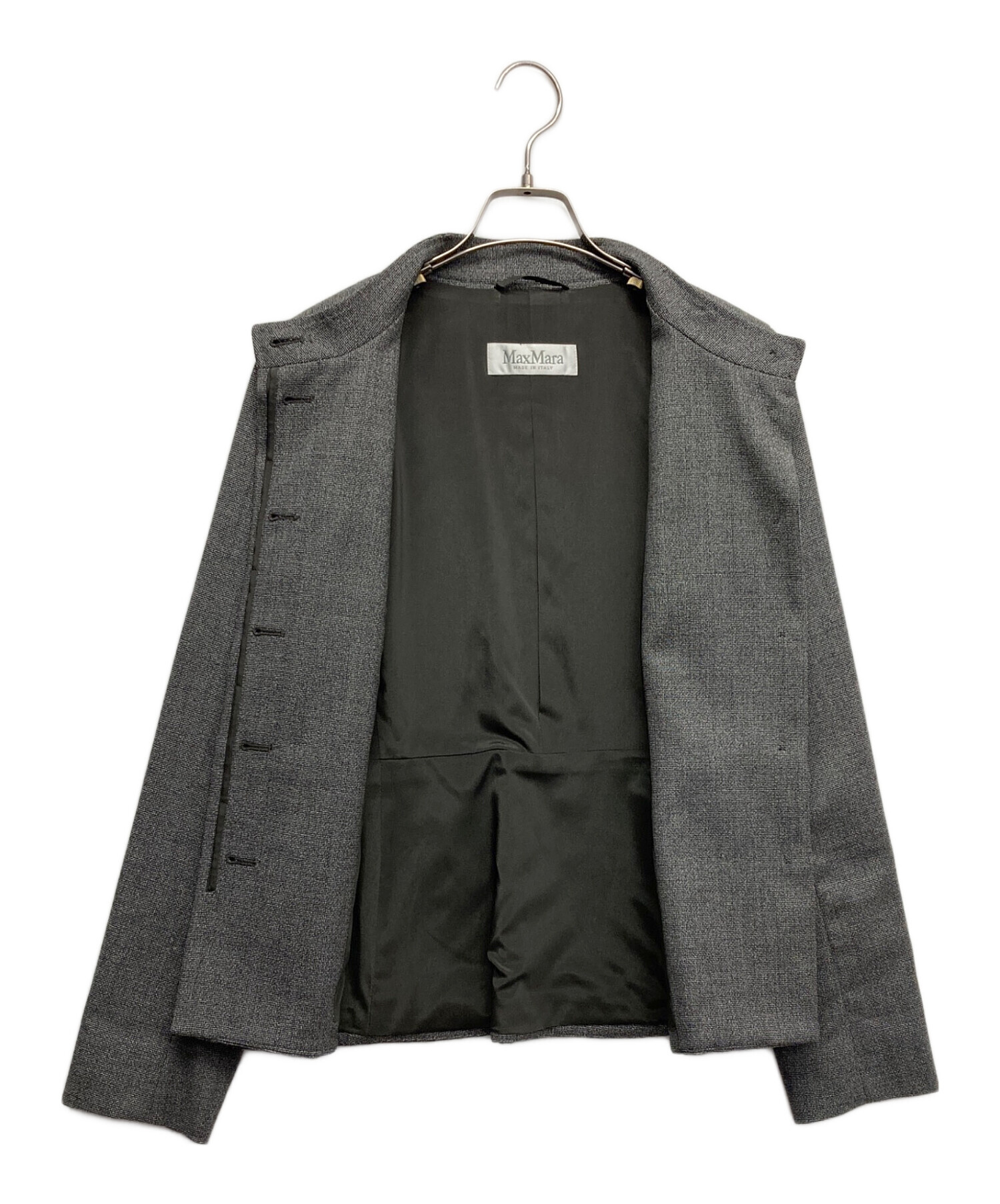 中古・古着通販】MaxMara (マックスマーラ) ノーカラージャケット