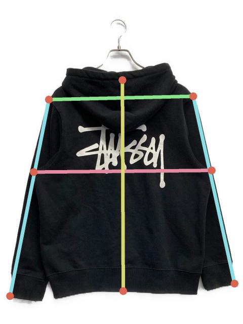 中古・古着通販】stussy (ステューシー) STOCK LOGO ZIP Hoodie