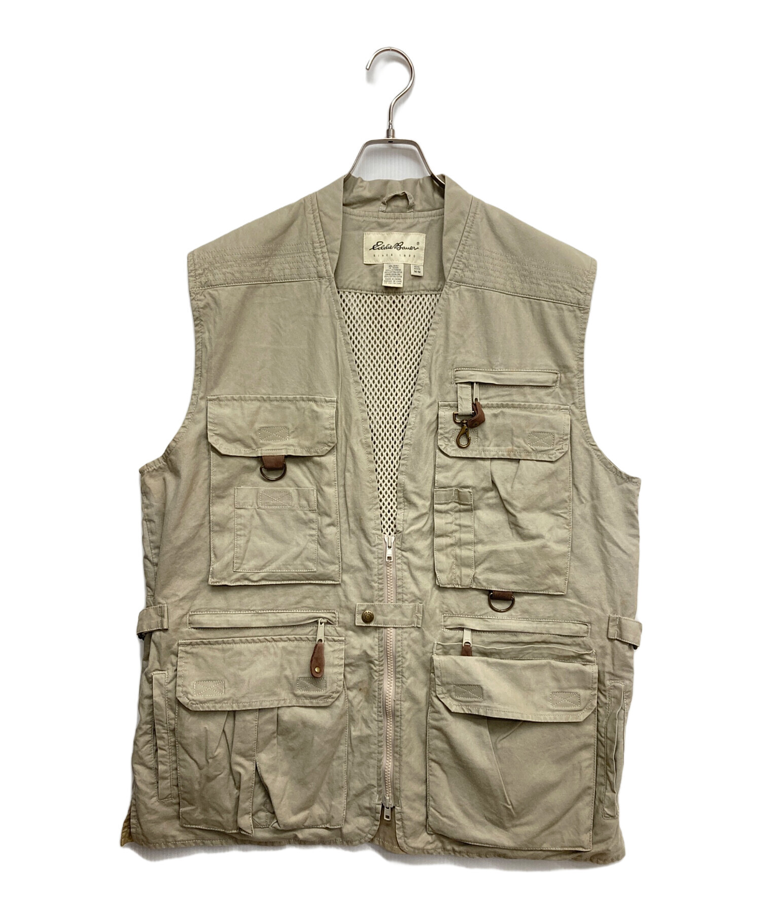 Usedフィッシングベスト ベージュ 中古・古着通販】Eddie Bauer (エディーバウアー) フィッシングベスト
