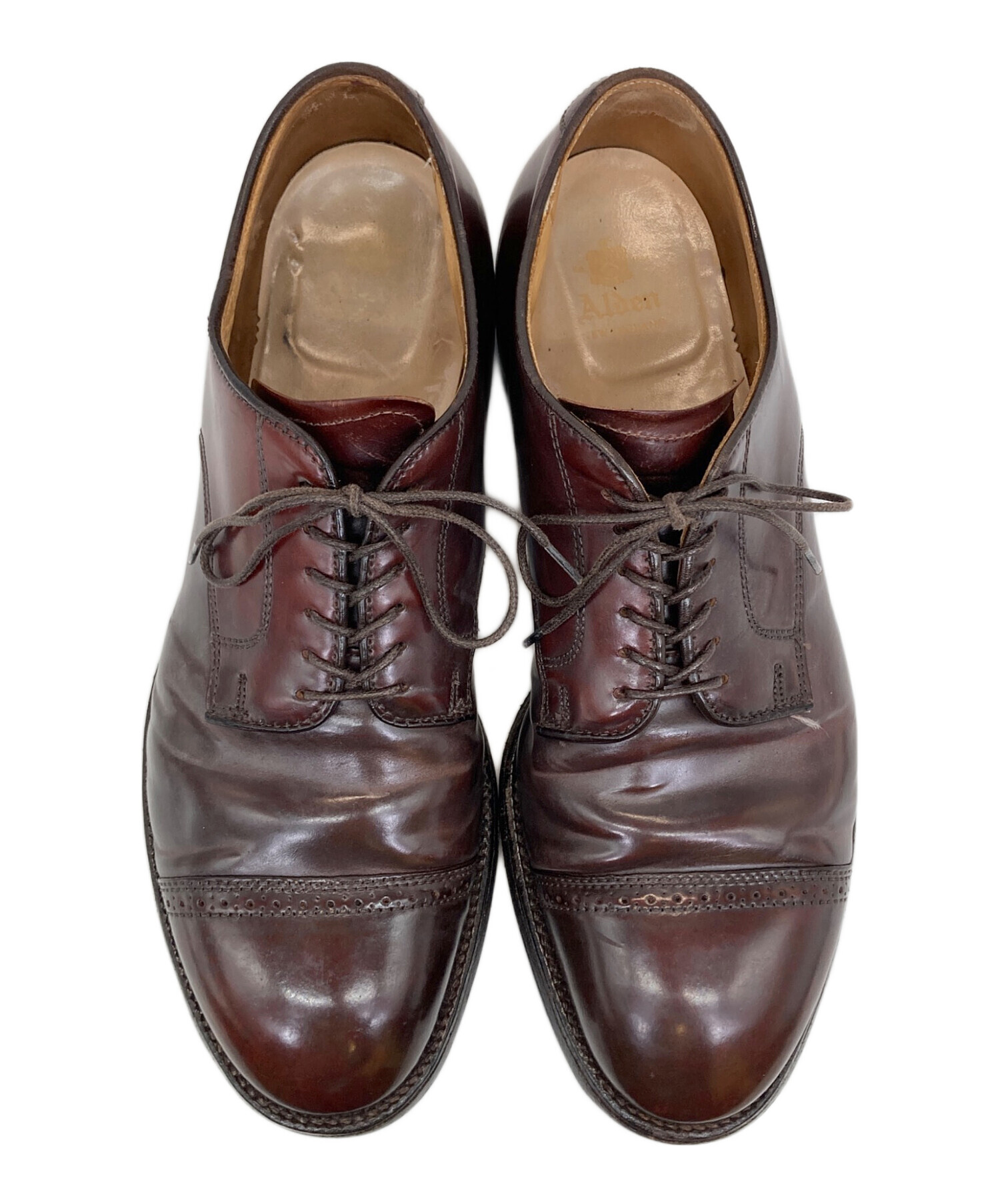 中古・古着通販】ALDEN (オールデン) パンチドキャップトゥコードバン