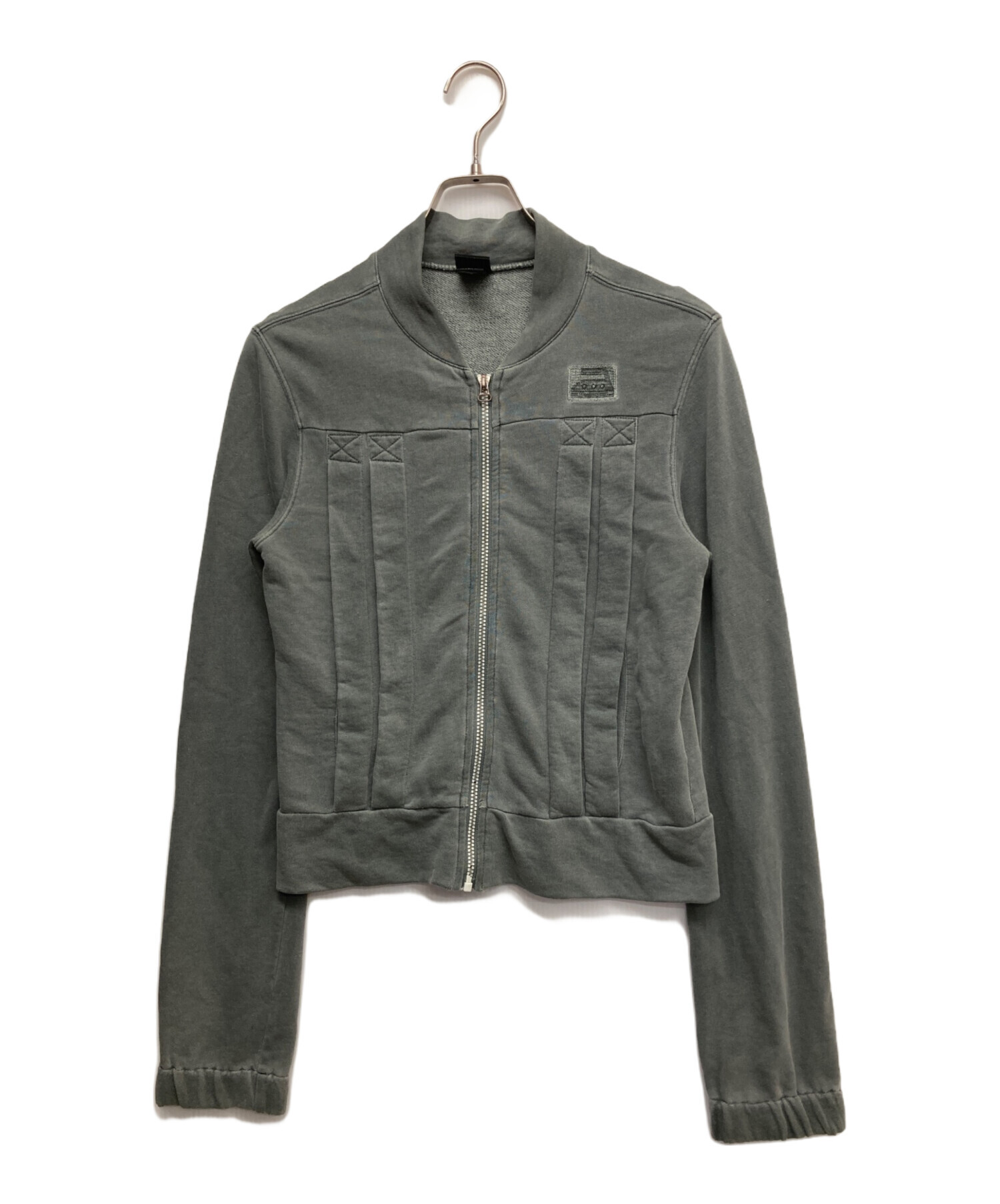 DIESEL ディーゼル ミリタリーブルゾン S グレー 【古着】【中古】【送料無料】 中古・古着通販】DIESEL (ディーゼル) ジップアップジャケット グレー